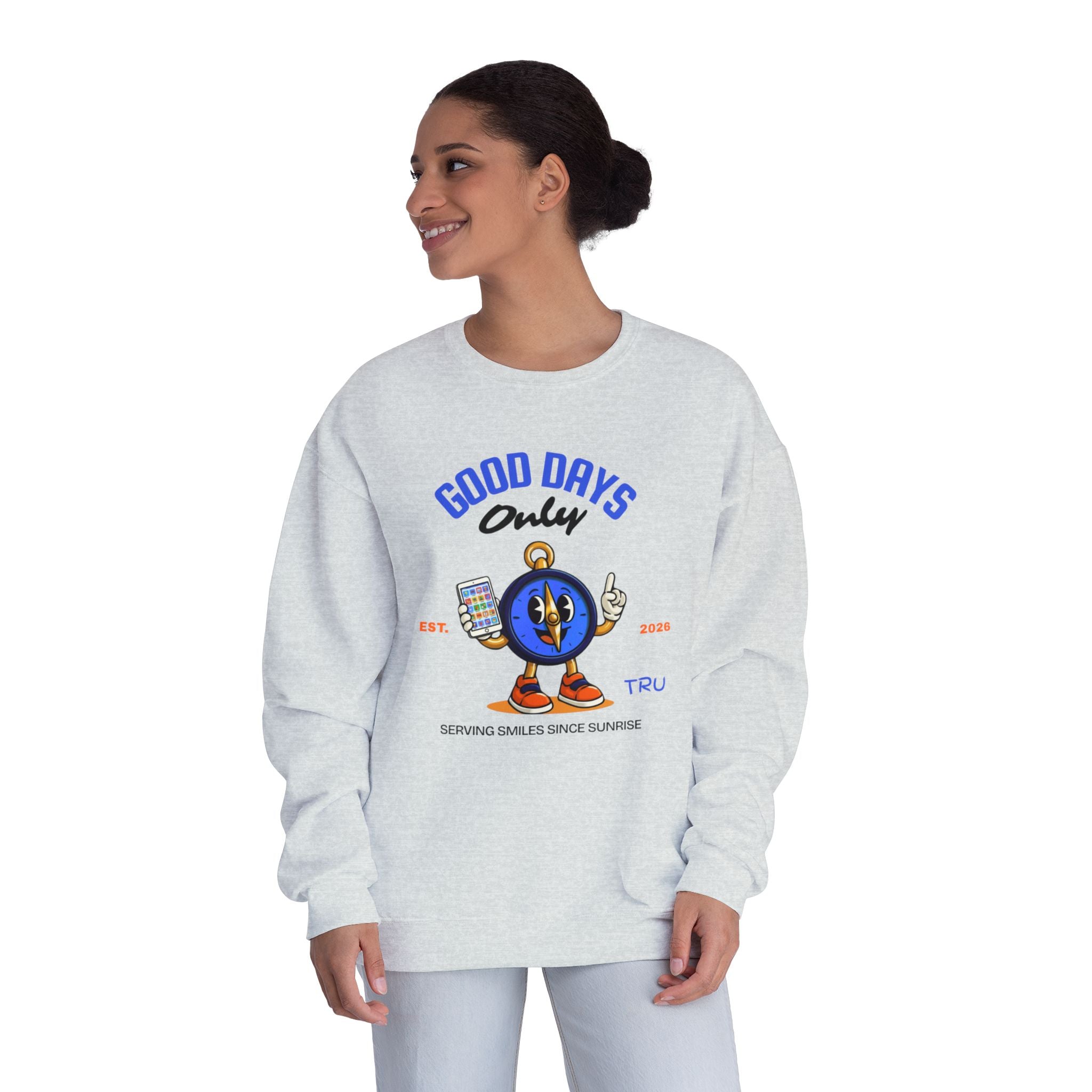 TRU Wired Differently Crewneck Sweatshirt | Good Days Only AAC Communication Design