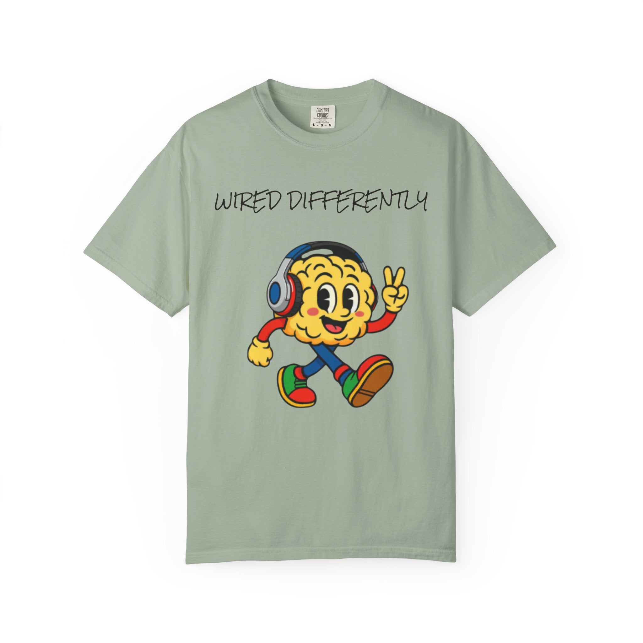 Wired Differently Shirt | SPARK the Mascot Tee | Pride Comfort Colors Unisex