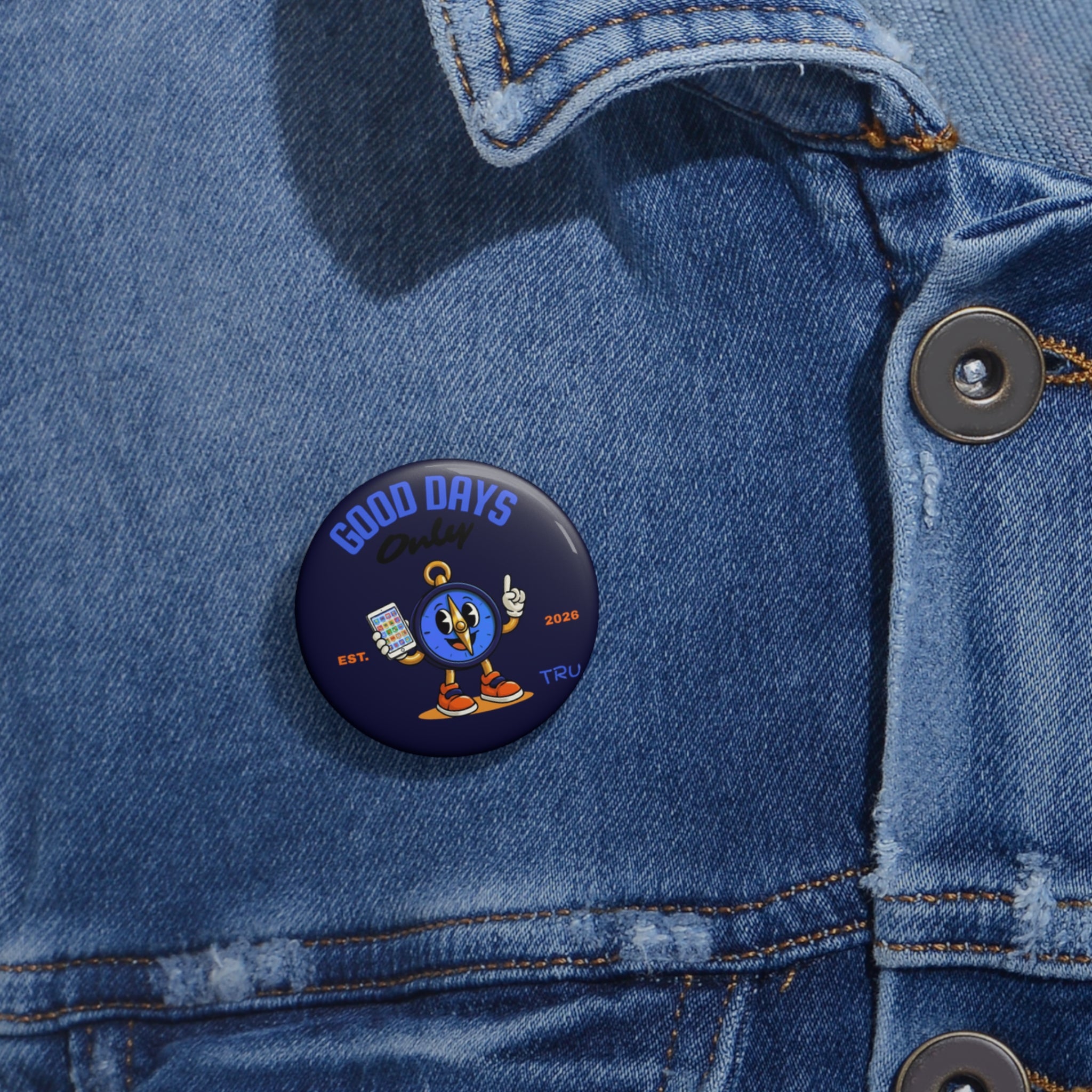 TRU Wired Differently Pin Button | Good Days Only AAC Nonverbal Pride Enamel Pin