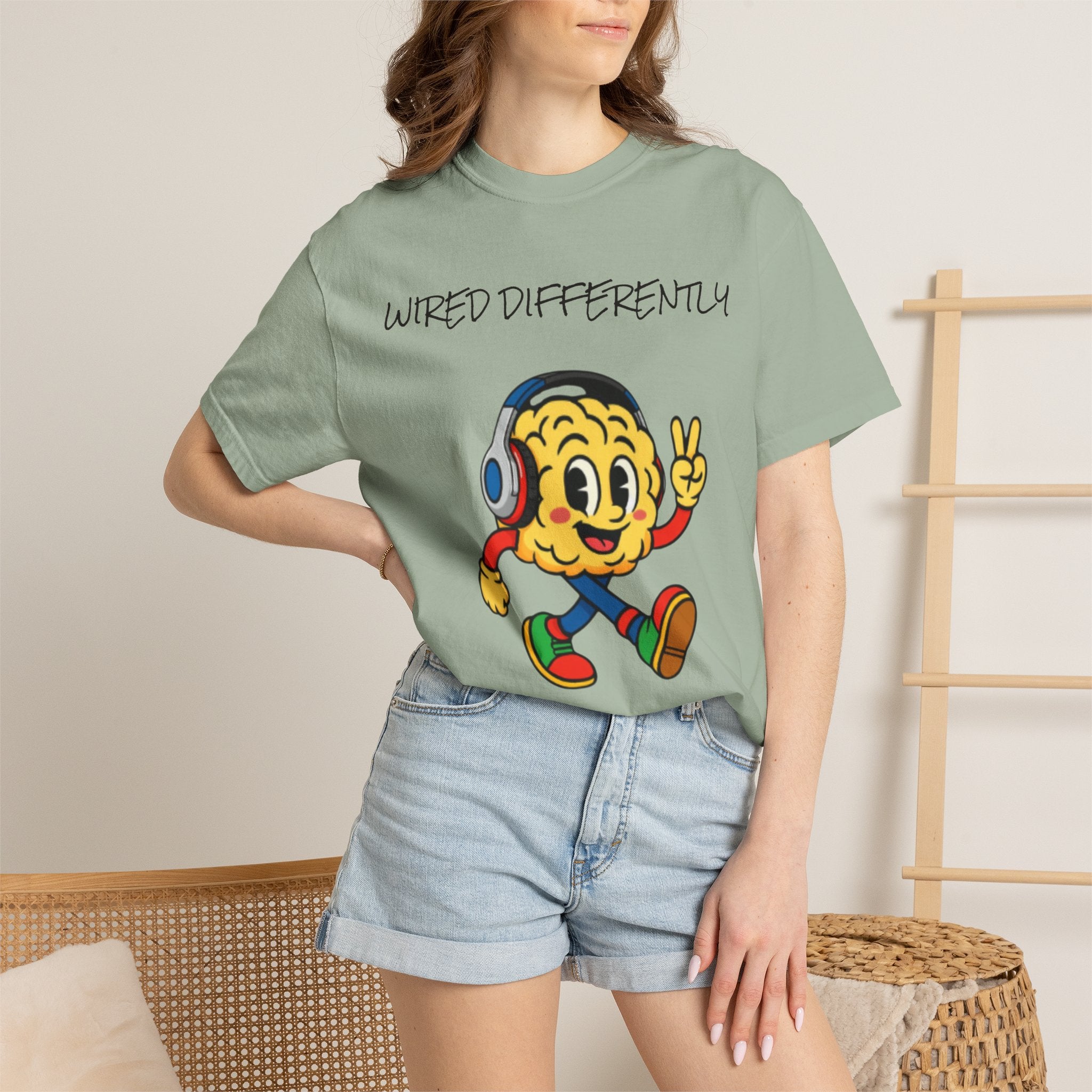 Wired Differently Shirt | SPARK the Mascot Tee | Pride Comfort Colors Unisex
