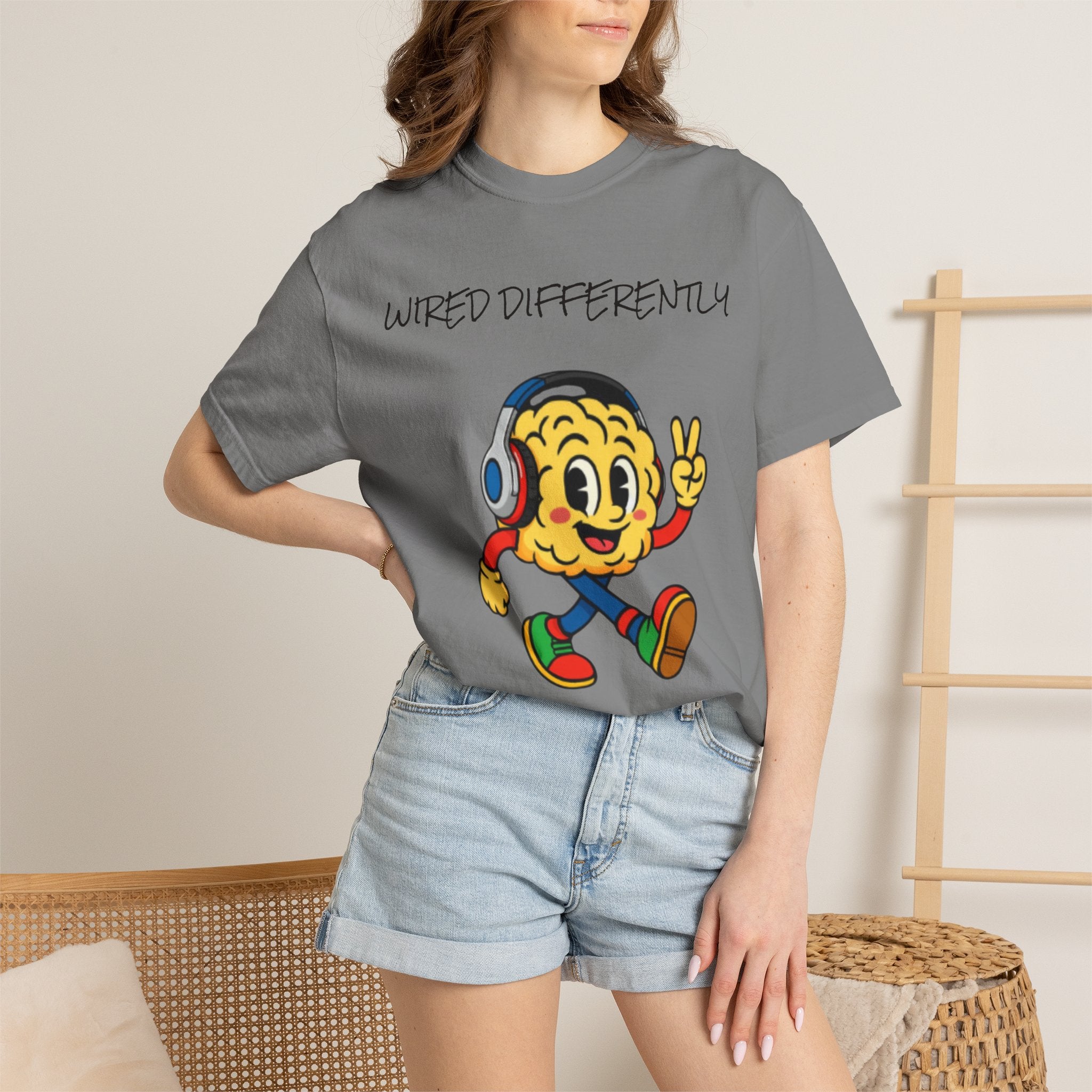 Wired Differently Shirt | SPARK the Mascot Tee | Pride Comfort Colors Unisex