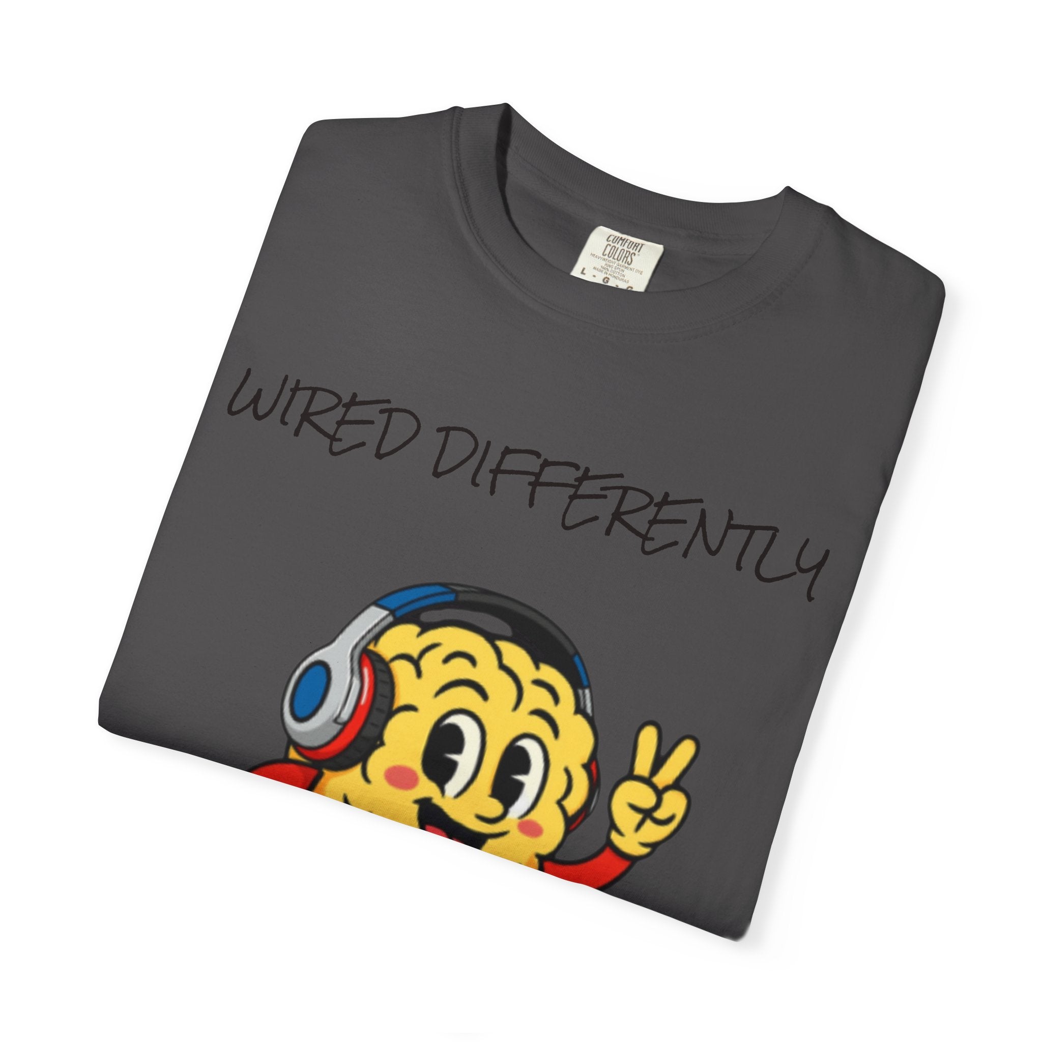 Wired Differently Shirt | SPARK the Mascot Tee | Pride Comfort Colors Unisex
