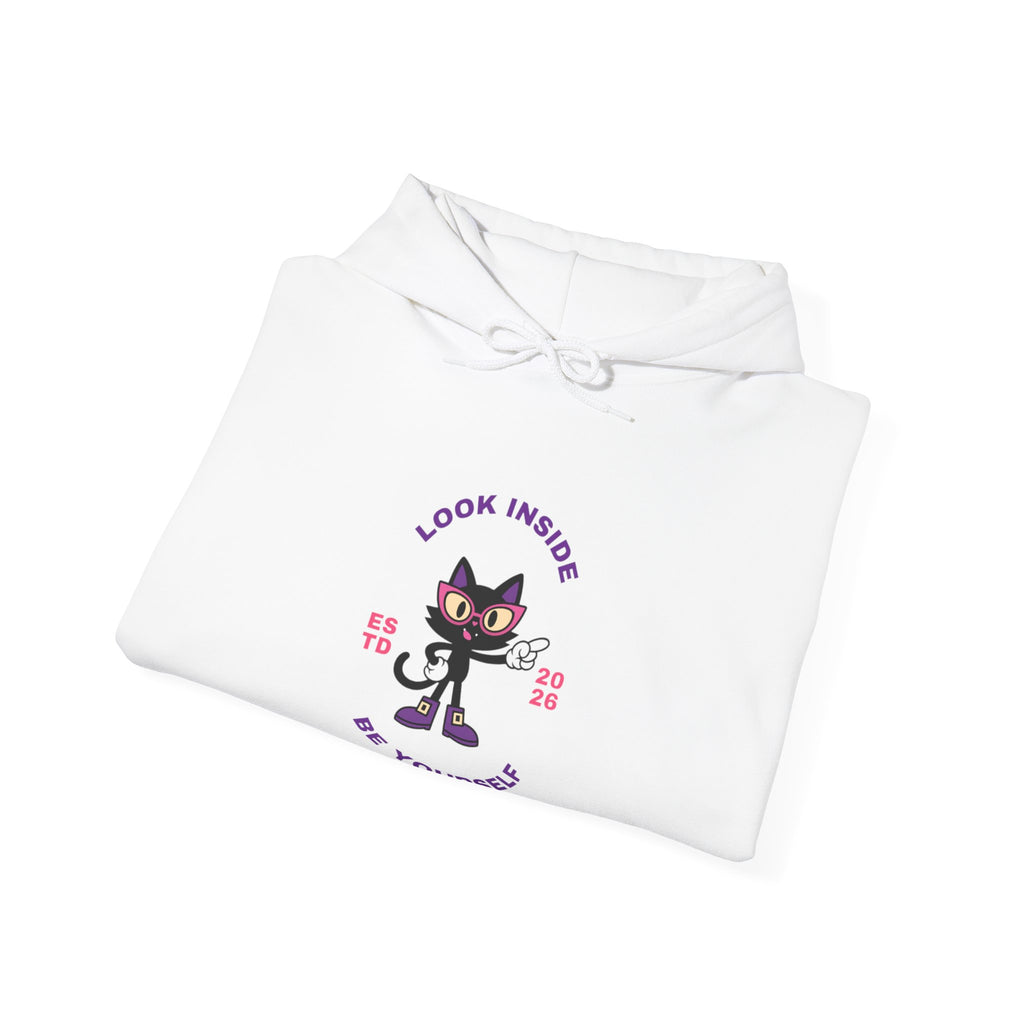 LUNA Wired Differently Hoodie | Look Inside Be Yourself Cat Sweatshirt