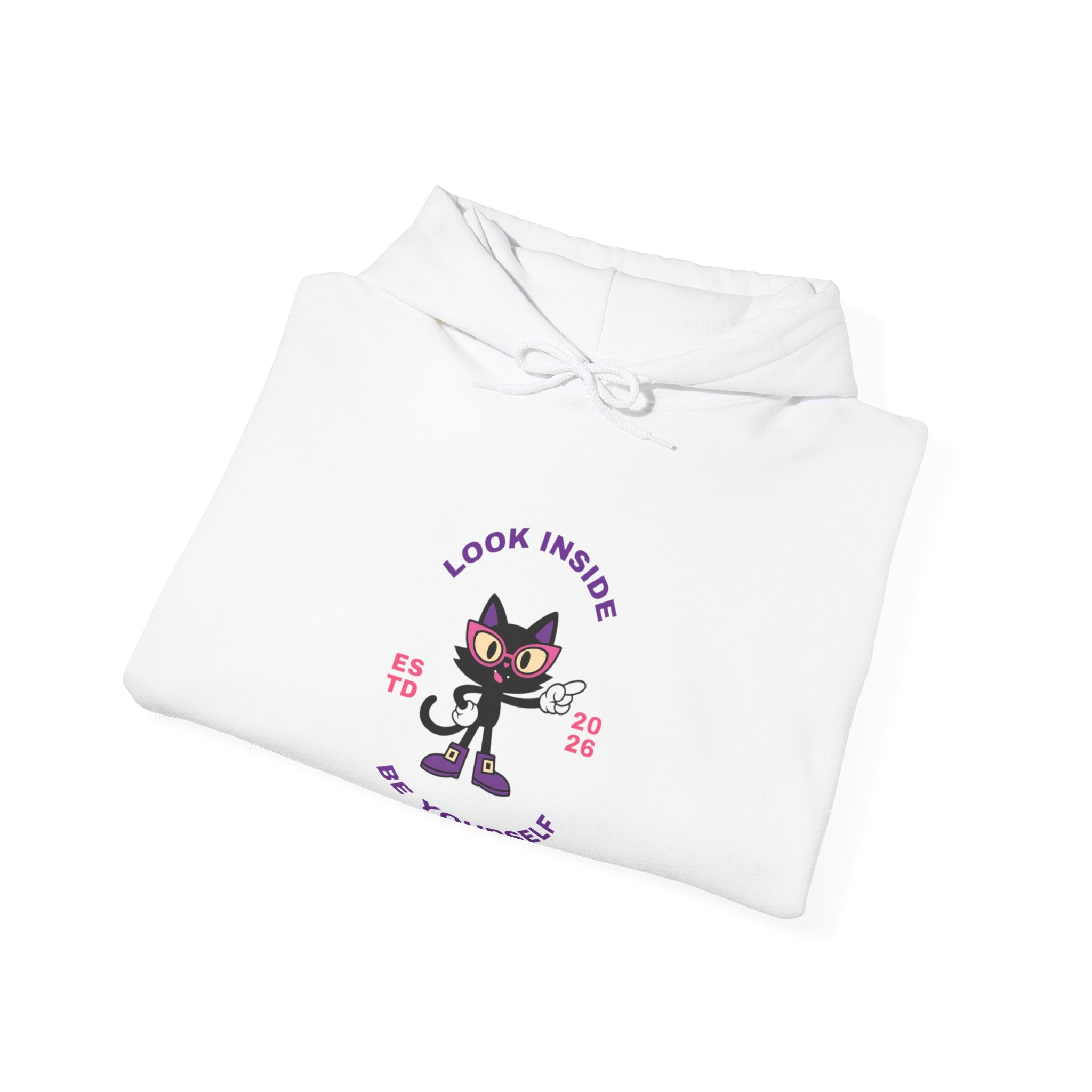 LUNA Wired Differently Hoodie | Look Inside Be Yourself Cat Sweatshirt