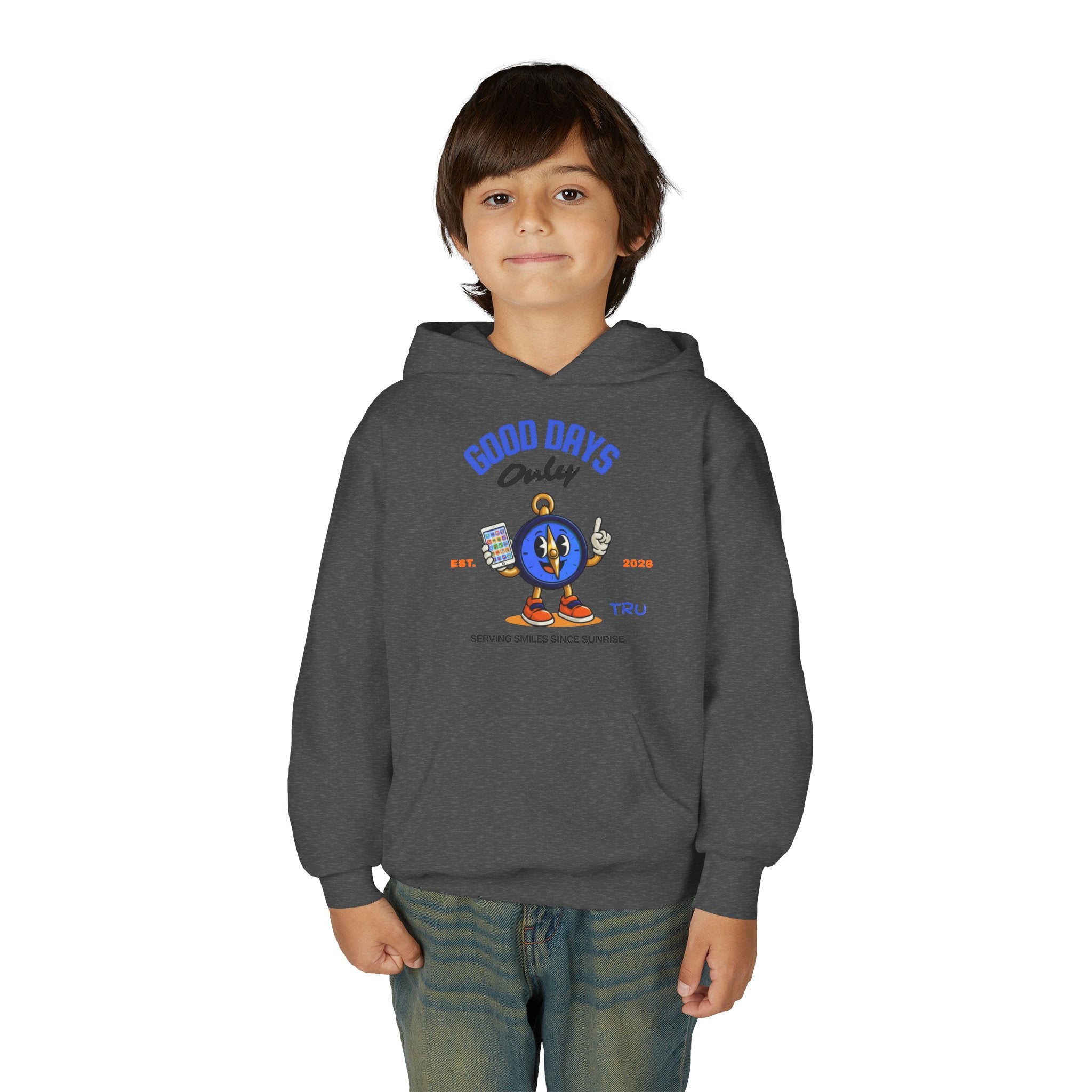 TRU Wired Differently Youth Hoodie | Good Days Only AAC Communication Sweatshirt