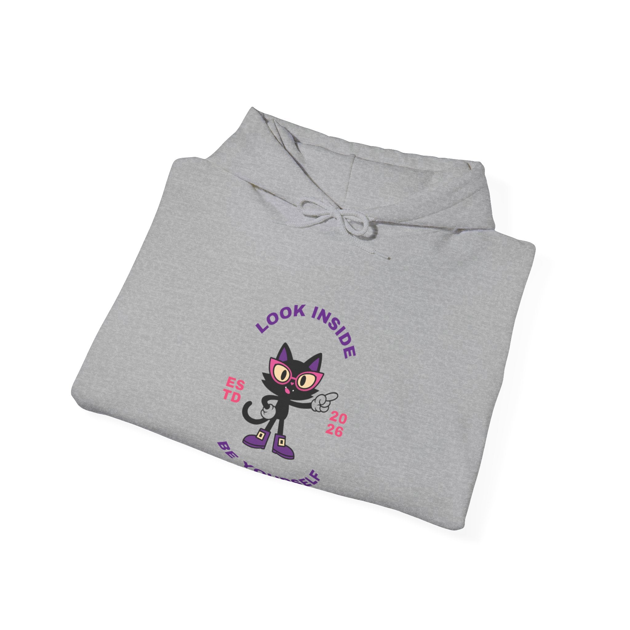 LUNA Wired Differently Hoodie | Look Inside Be Yourself Cat Sweatshirt