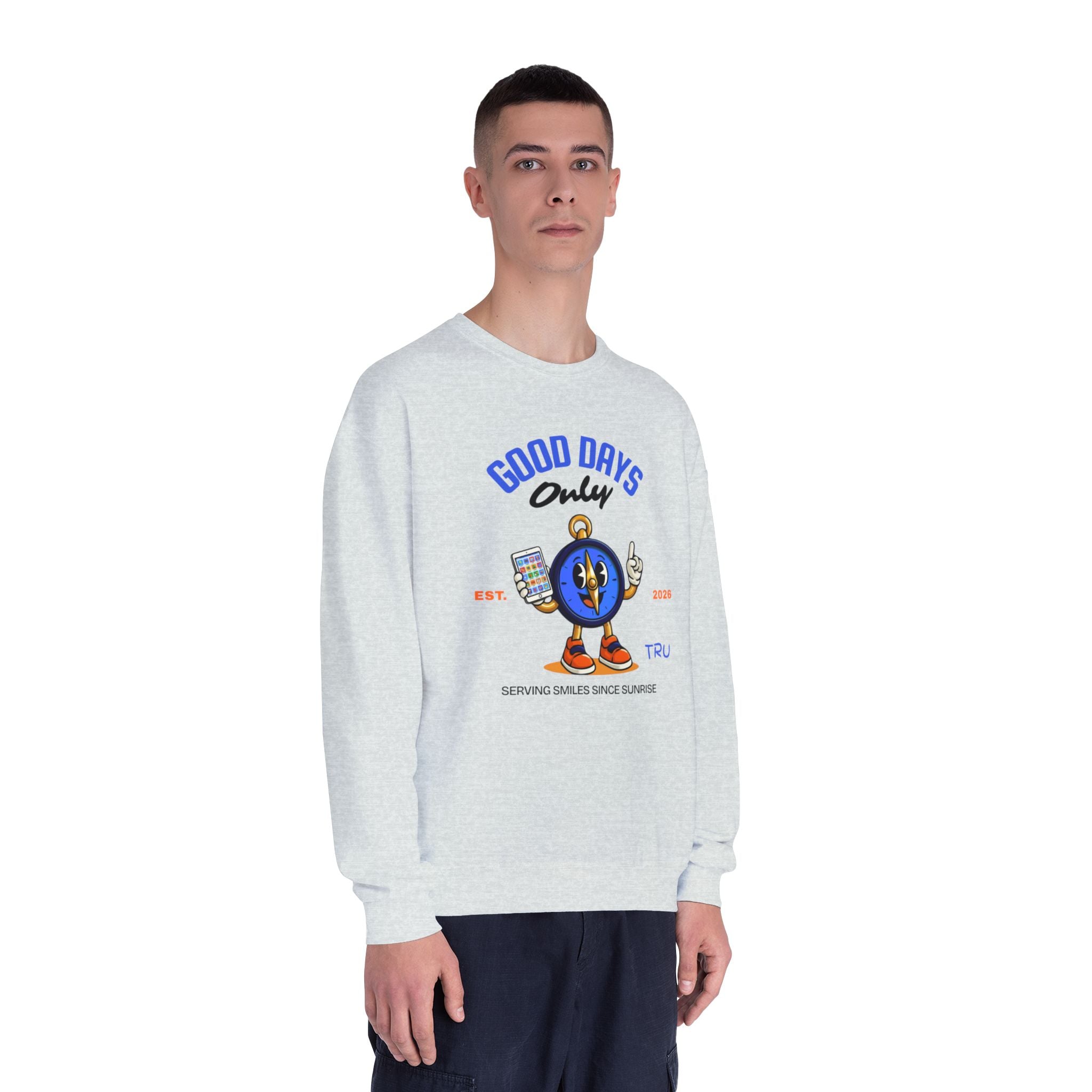 TRU Wired Differently Crewneck Sweatshirt | Good Days Only AAC Communication Design