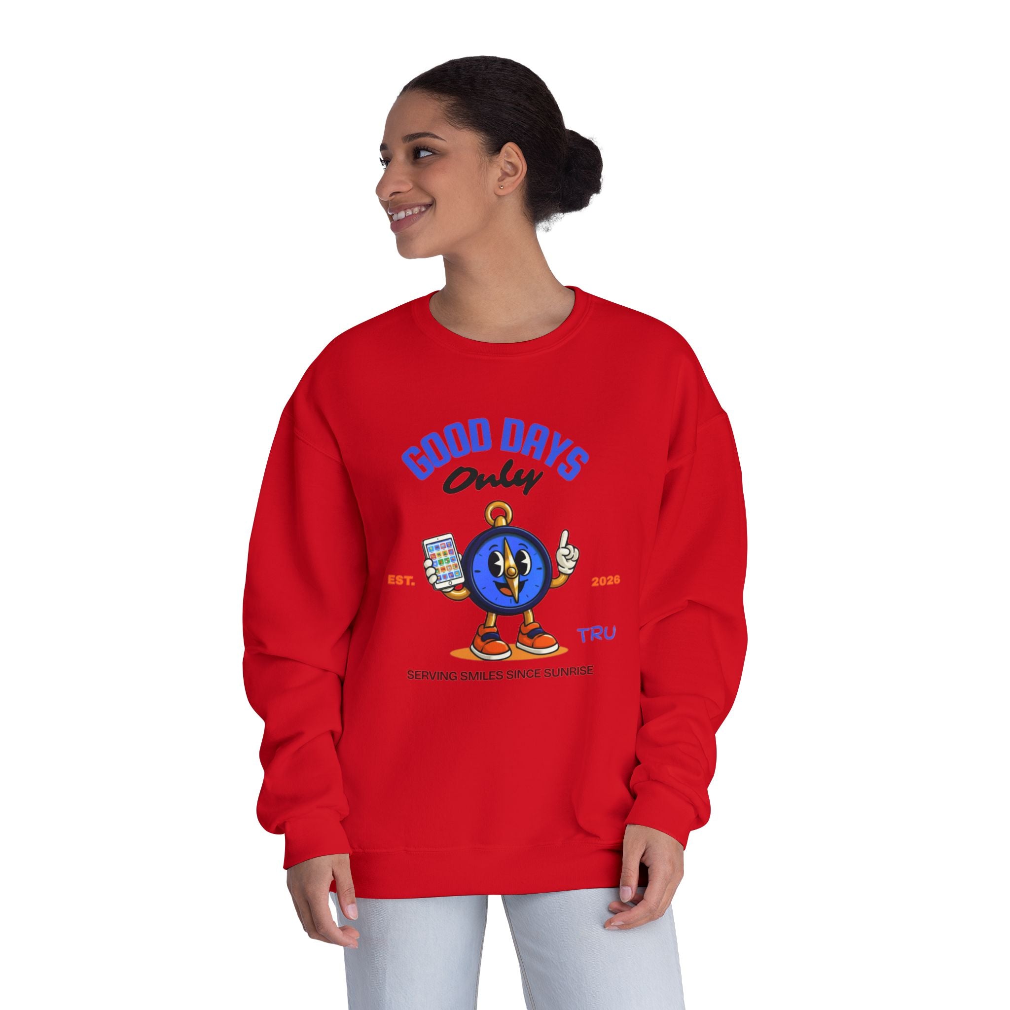 TRU Wired Differently Crewneck Sweatshirt | Good Days Only AAC Communication Design