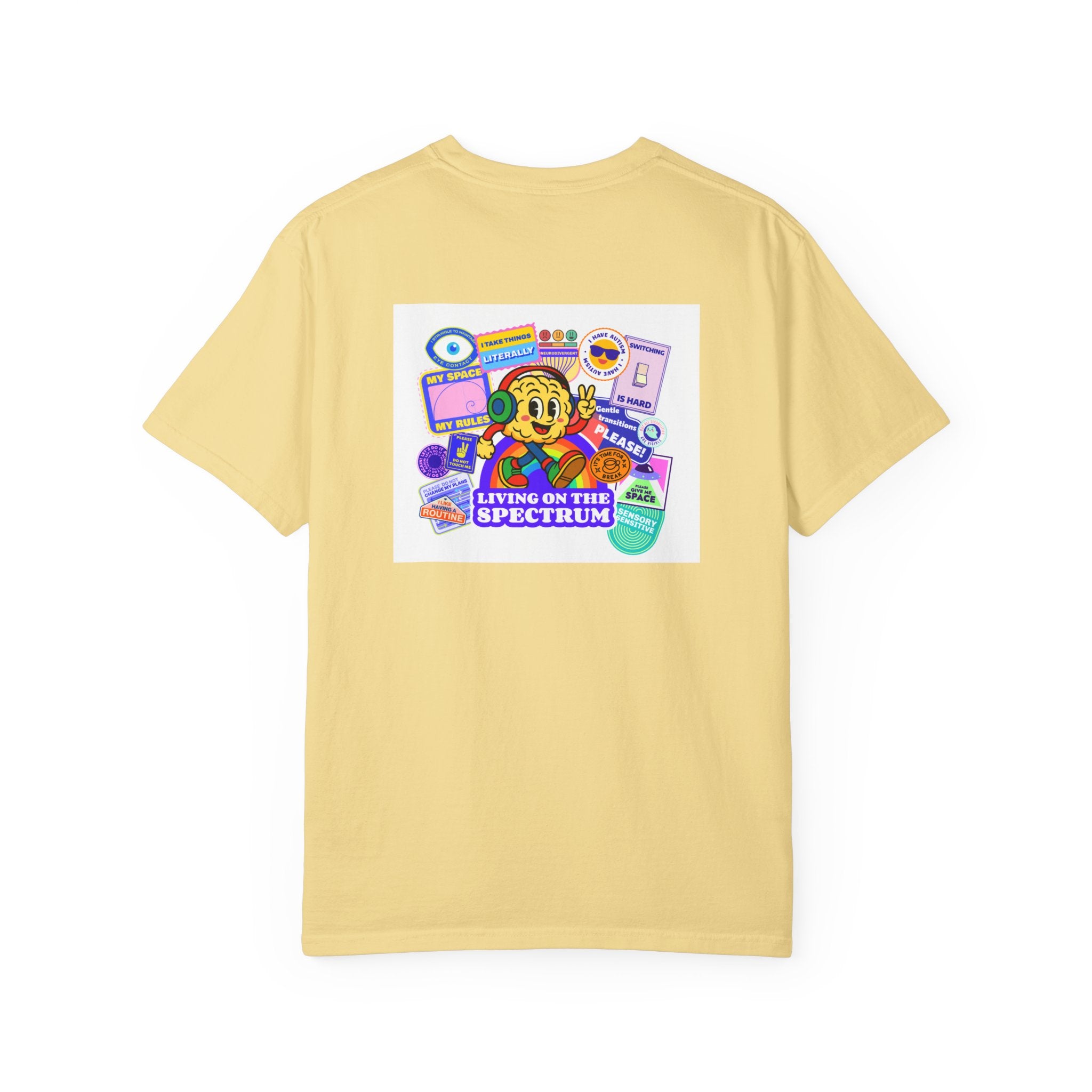 SPARK Wired Differently Shirt | Living On The Spectrum Pride Comfort Colors Tee