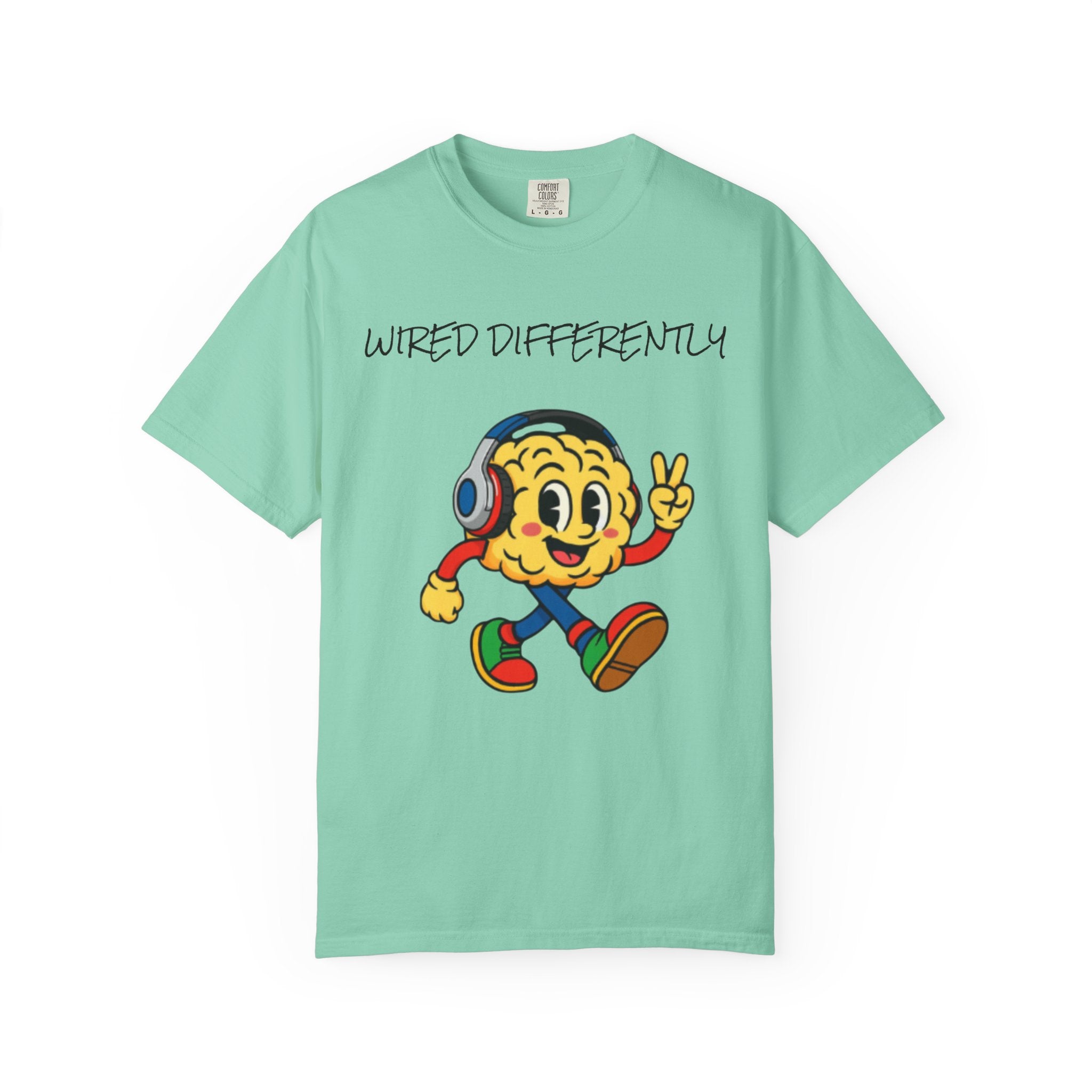 Wired Differently Shirt | SPARK the Mascot Tee | Pride Comfort Colors Unisex