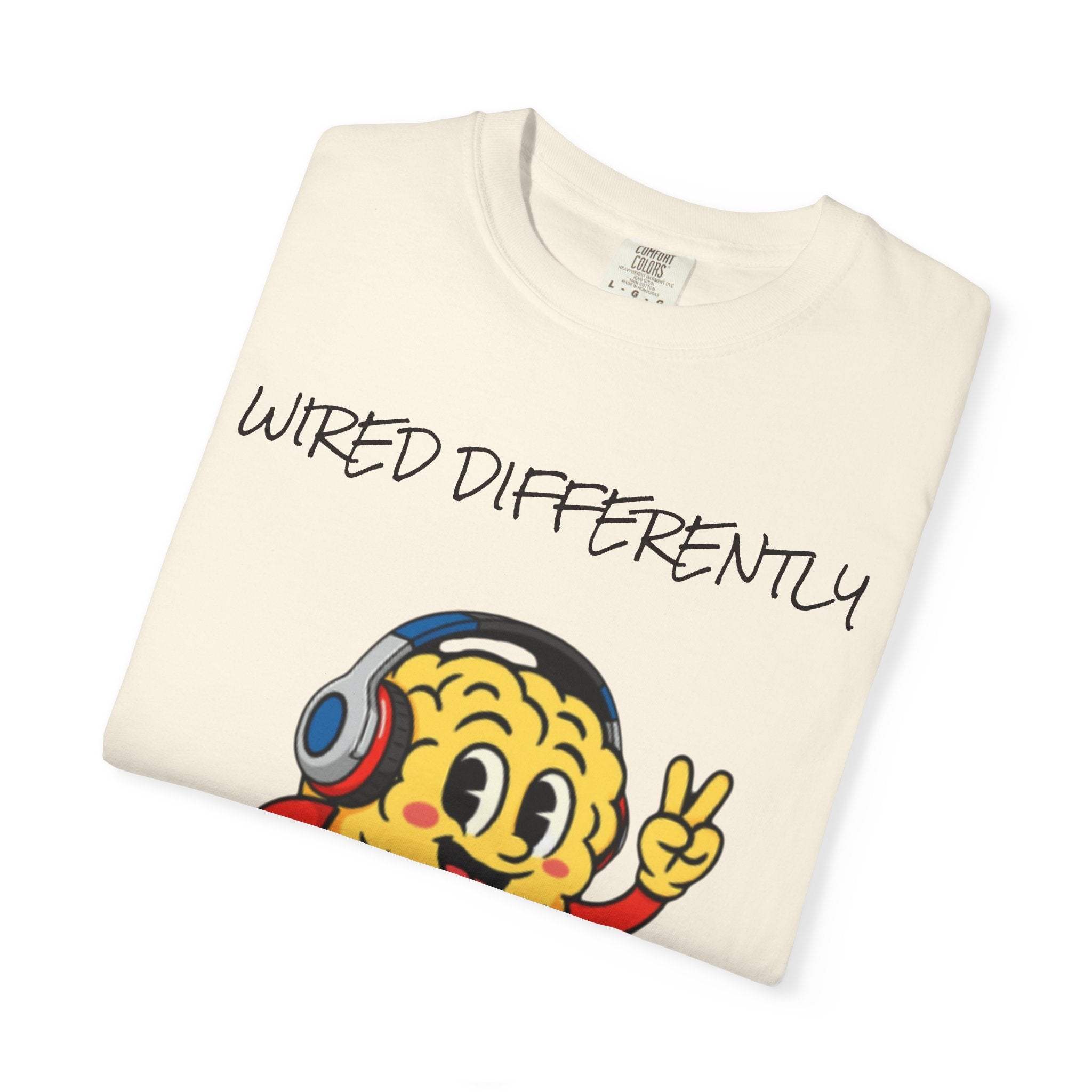 Wired Differently Shirt | SPARK the Mascot Tee | Pride Comfort Colors Unisex