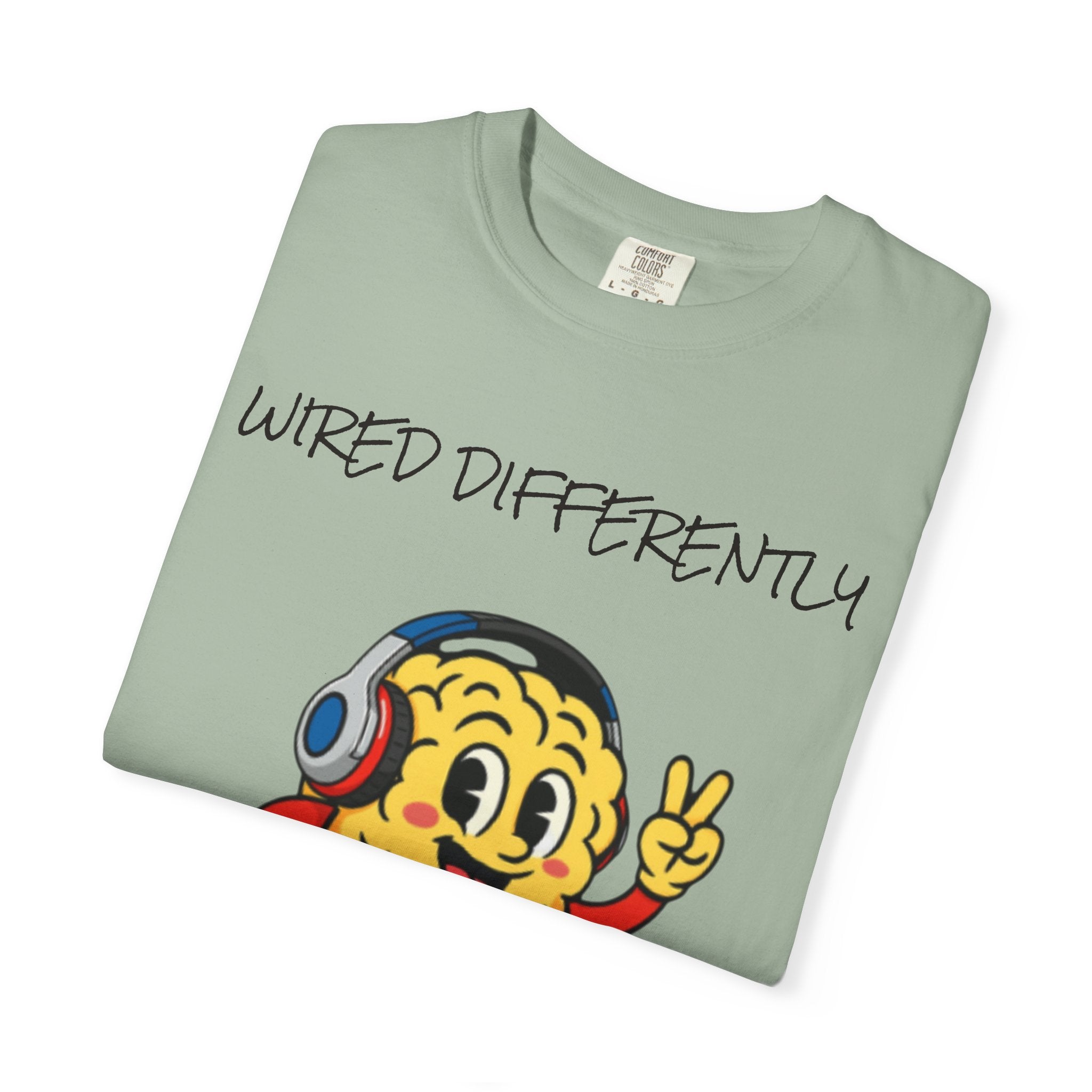 Wired Differently Shirt | SPARK the Mascot Tee | Pride Comfort Colors Unisex