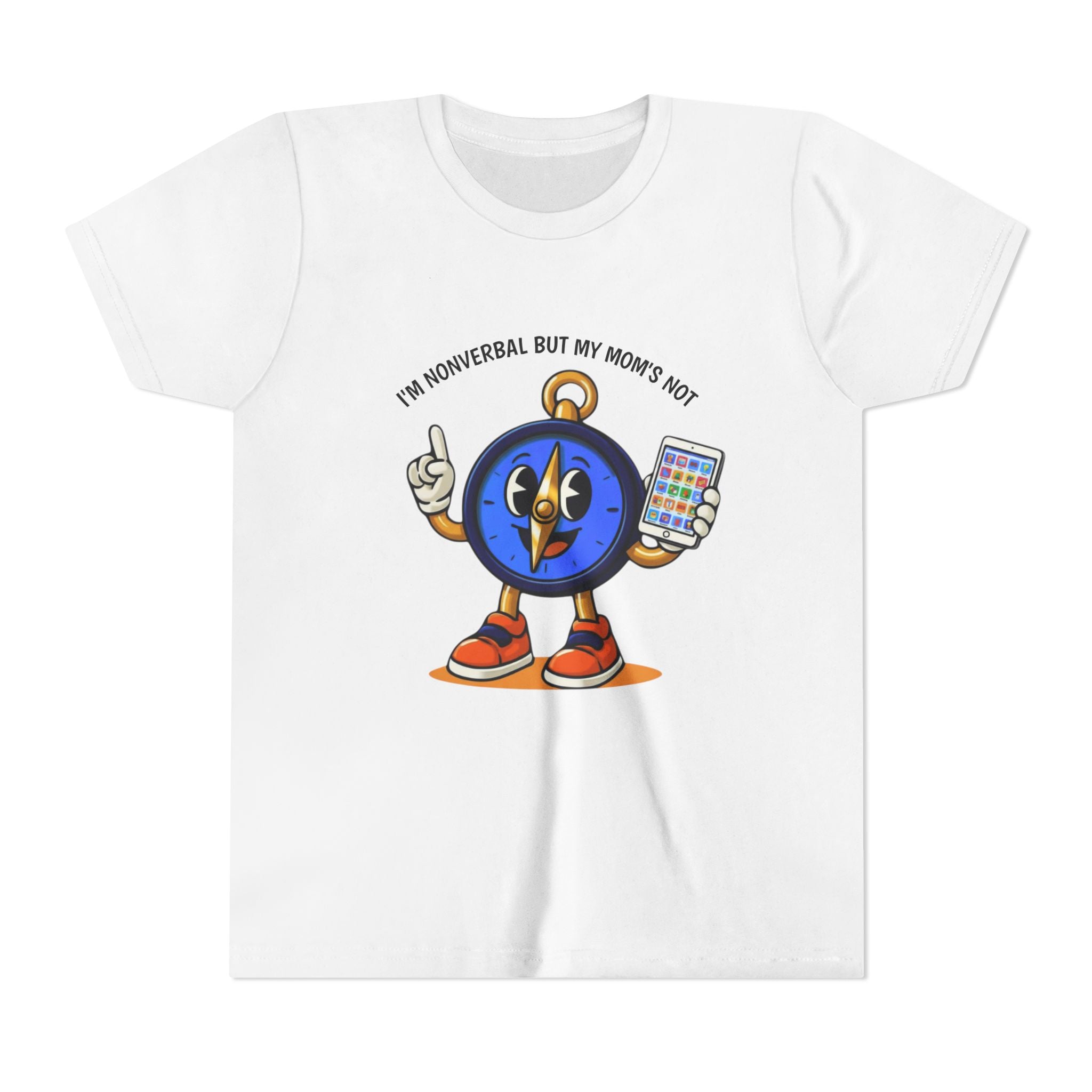 TRU Wired Differently Kids Shirt | I'm Nonverbal But My Mom's Not Tagless Tee