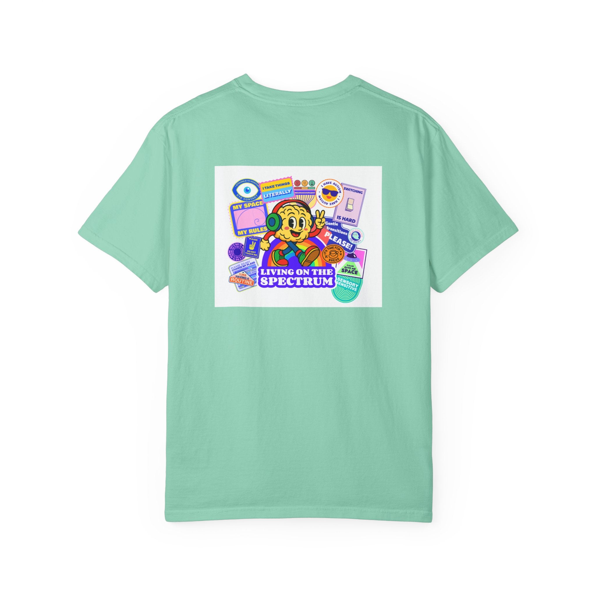 SPARK Wired Differently Shirt | Living On The Spectrum Pride Comfort Colors Tee