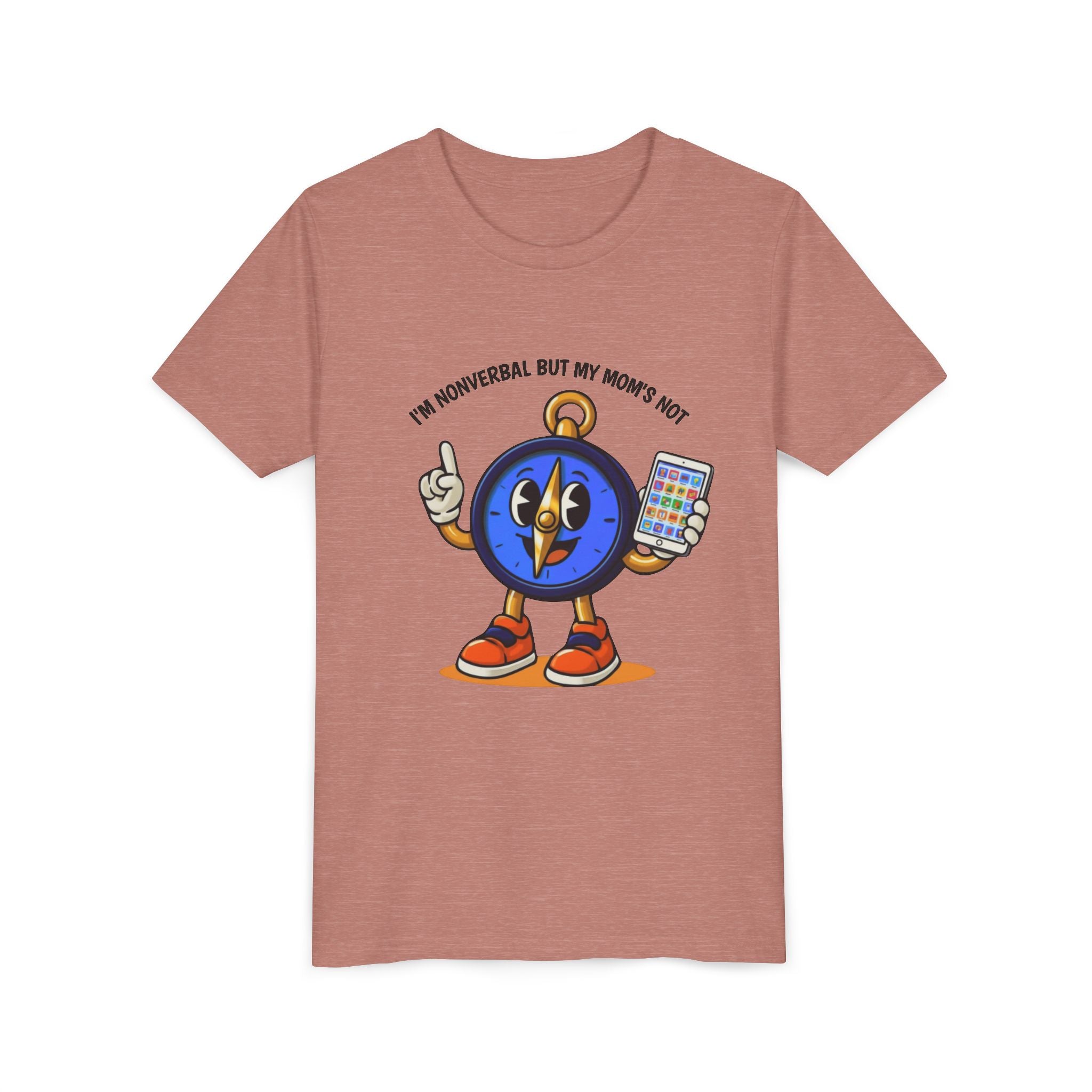 TRU Wired Differently Kids Shirt | I'm Nonverbal But My Mom's Not Tagless Tee