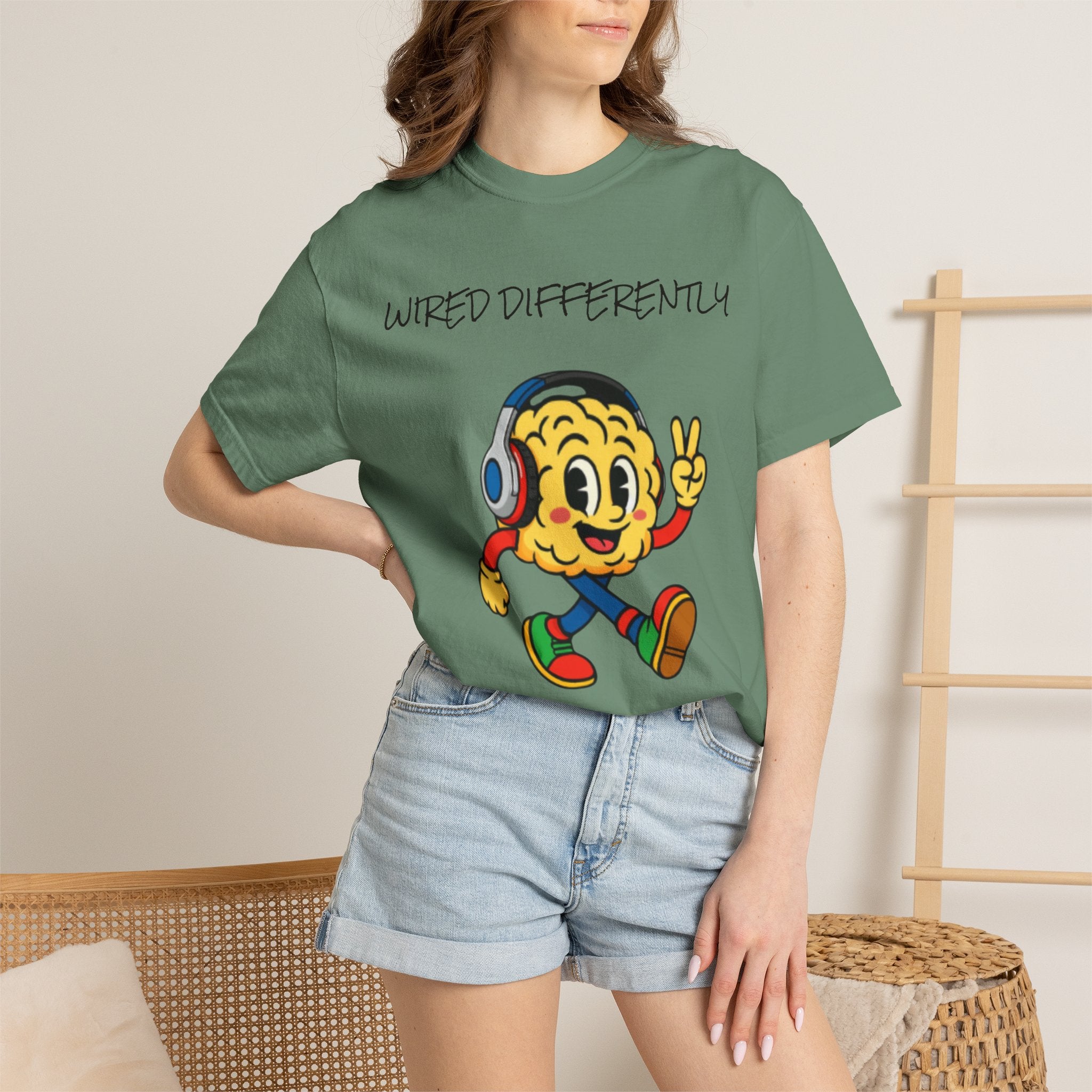 Wired Differently Shirt | SPARK the Mascot Tee | Pride Comfort Colors Unisex