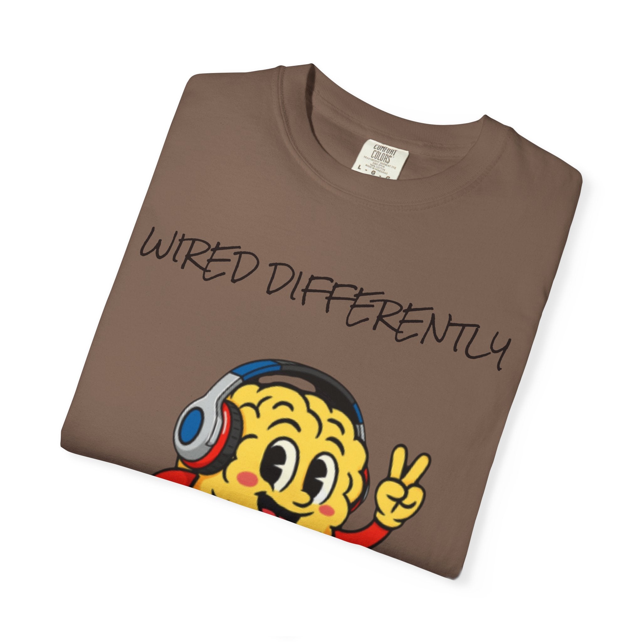 Wired Differently Shirt | SPARK the Mascot Tee | Pride Comfort Colors Unisex