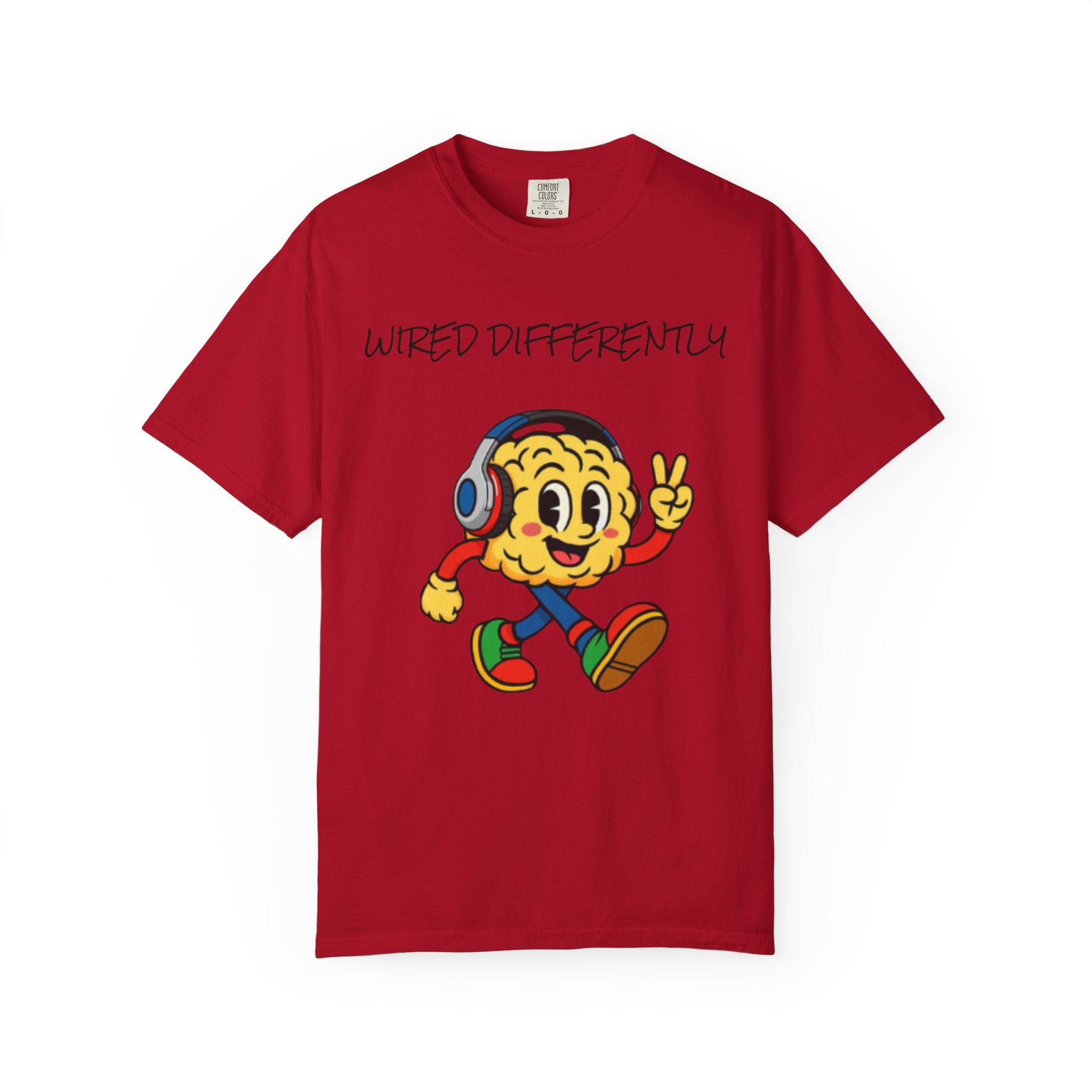 Wired Differently Shirt | SPARK the Mascot Tee | Pride Comfort Colors Unisex