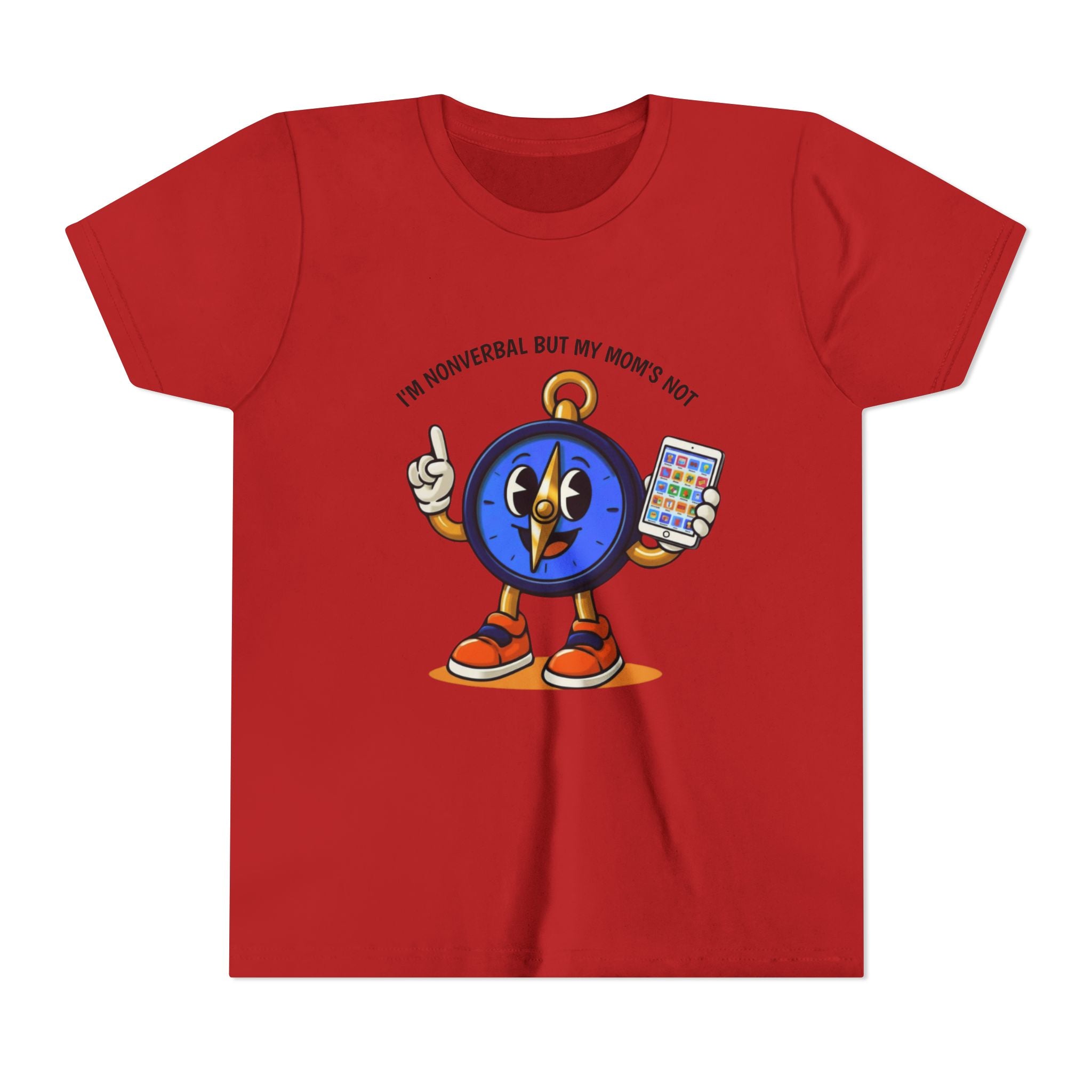 TRU Wired Differently Kids Shirt | I'm Nonverbal But My Mom's Not Tagless Tee