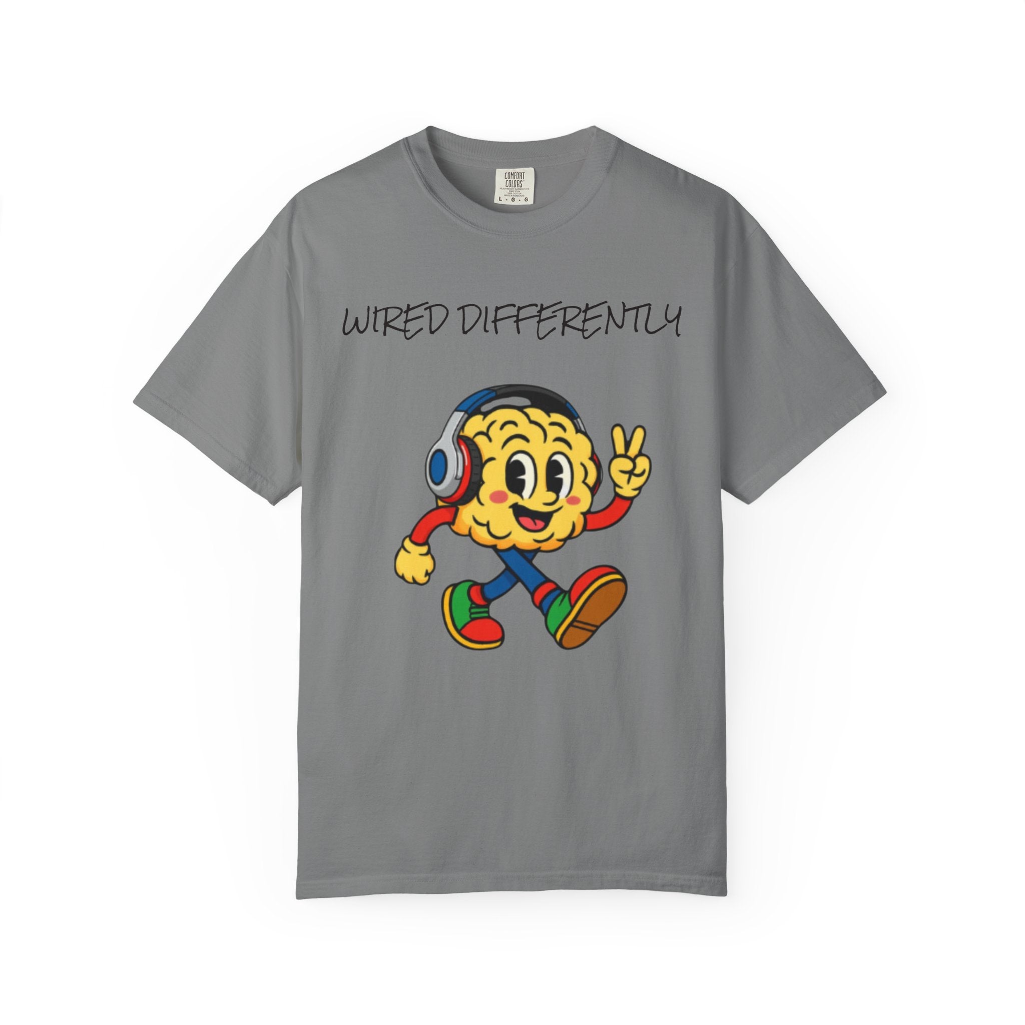 Wired Differently Shirt | SPARK the Mascot Tee | Pride Comfort Colors Unisex