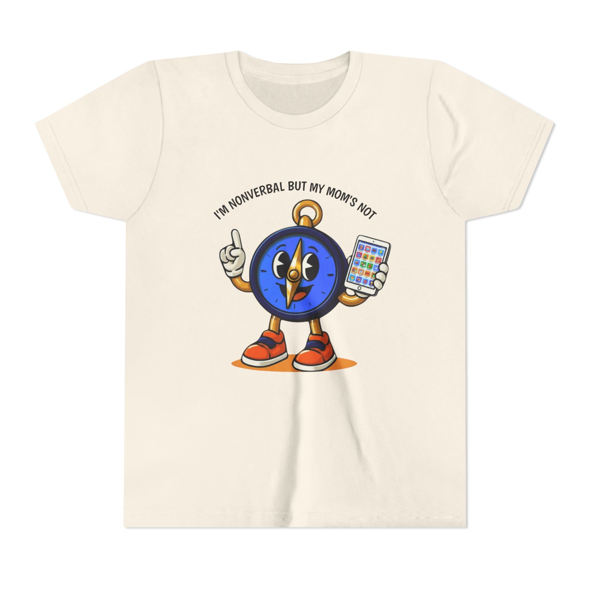 TRU Wired Differently Kids Shirt | I'm Nonverbal But My Mom's Not Tagless Tee