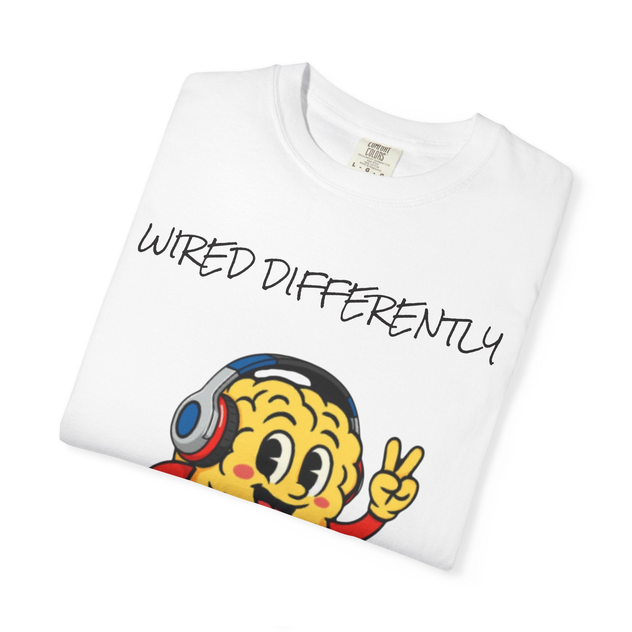 Wired Differently Shirt | SPARK the Mascot Tee | Pride Comfort Colors Unisex