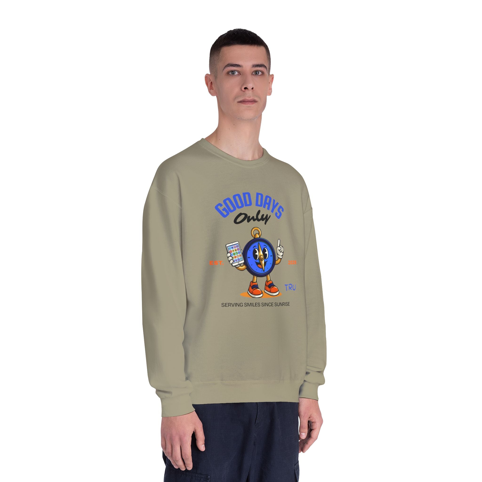 TRU Wired Differently Crewneck Sweatshirt | Good Days Only AAC Communication Design