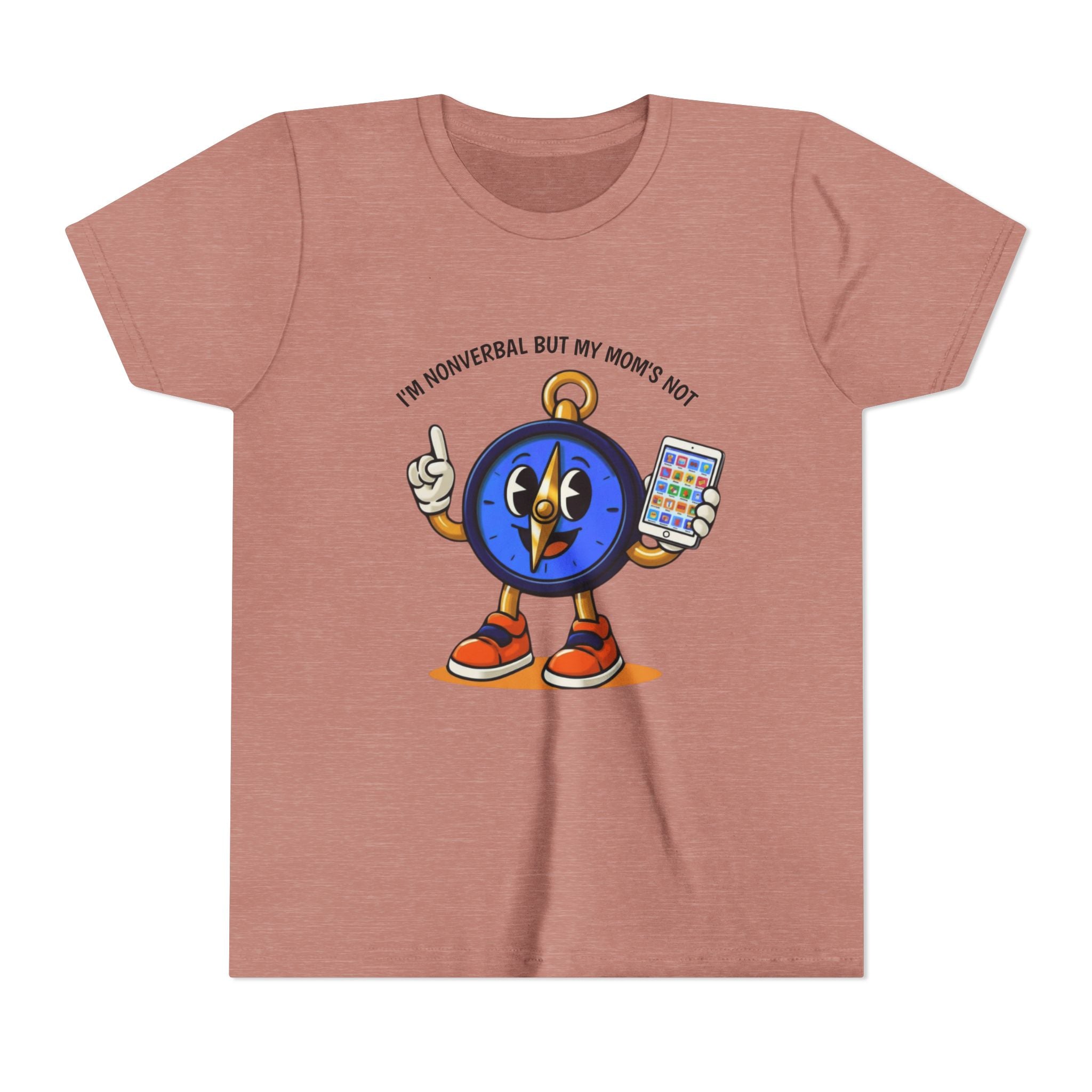 TRU Wired Differently Kids Shirt | I'm Nonverbal But My Mom's Not Tagless Tee