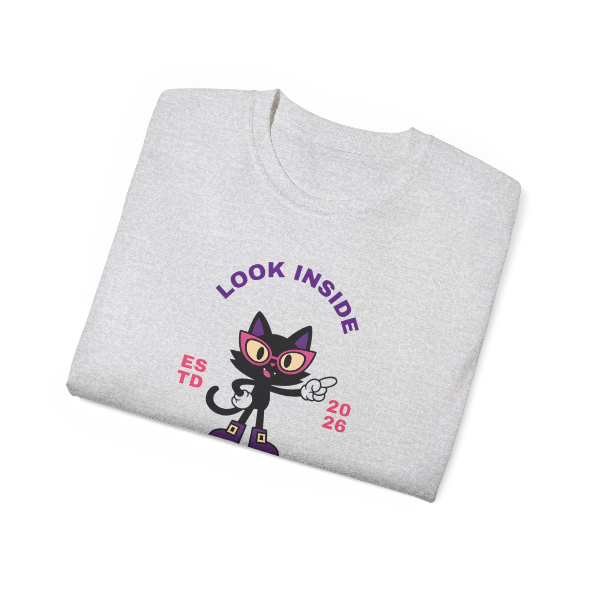 Look Inside Be Yourself Cat Tee | LUNA Neurodivergent Pride Shirt | Wired Differently Unisex T-Shirt
