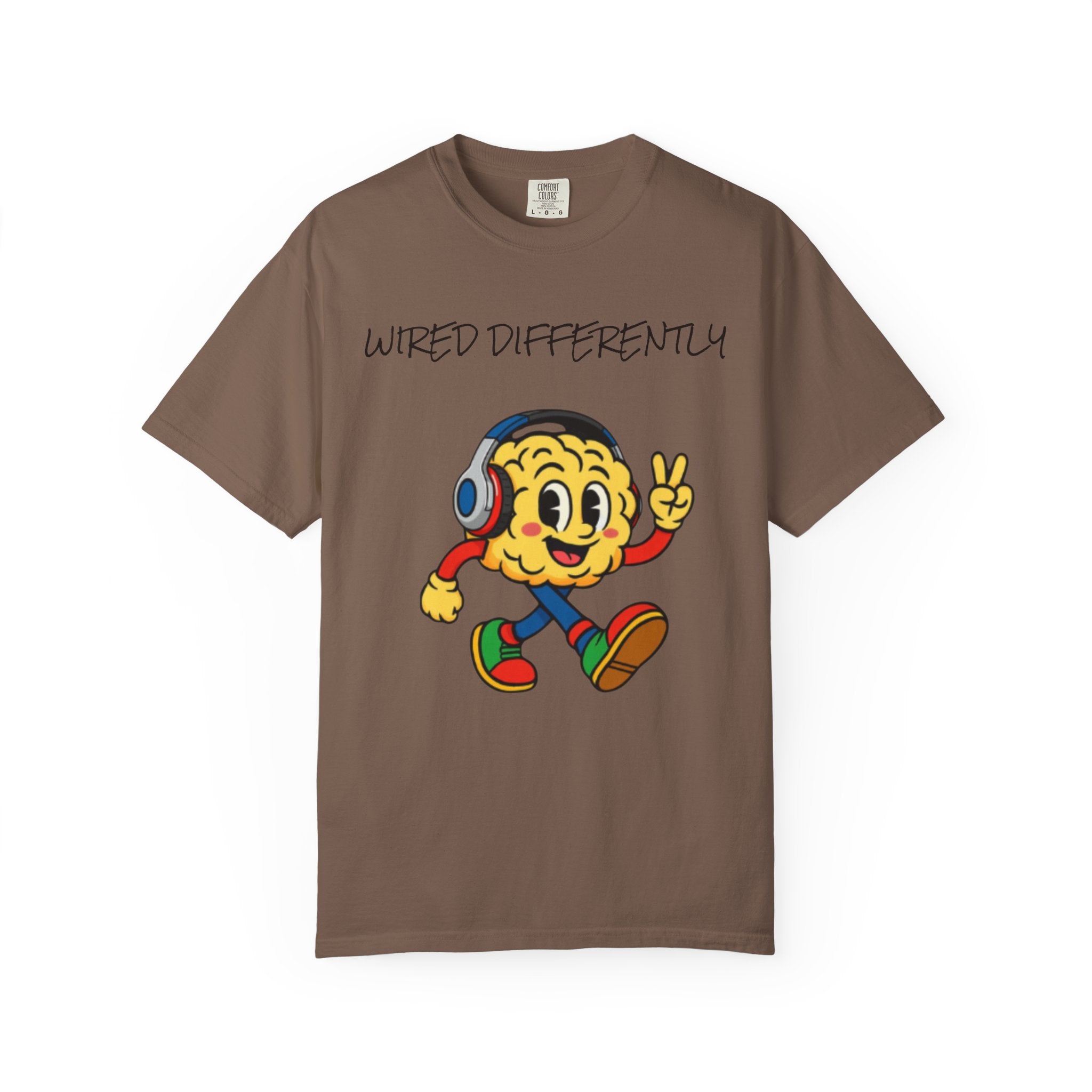 Wired Differently Shirt | SPARK the Mascot Tee | Pride Comfort Colors Unisex