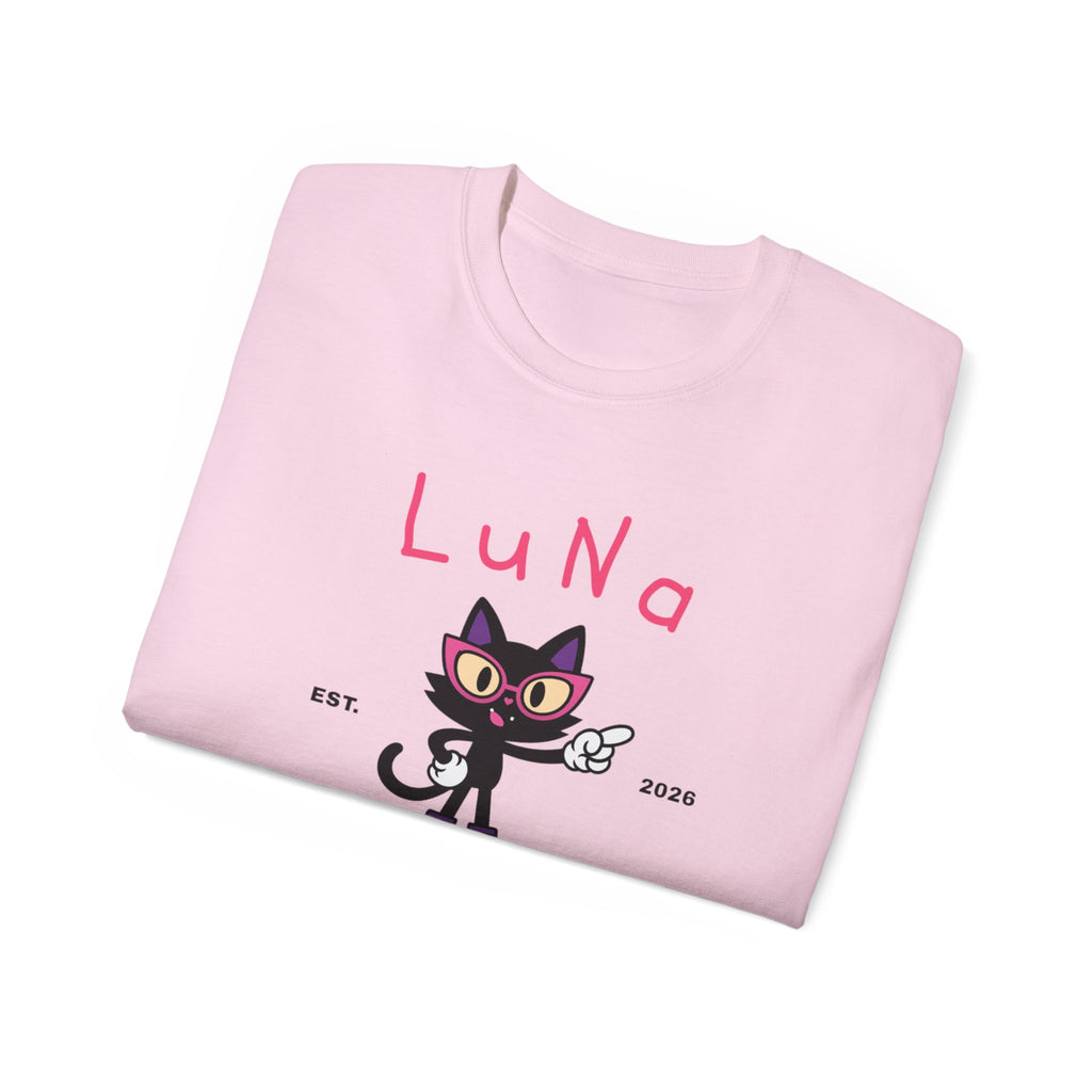 LUNA Wired Differently Tee | Neurodivergent Cat Mascot Shirt