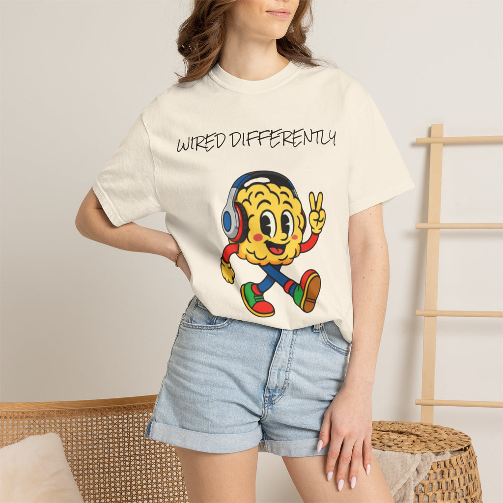 Wired Differently Shirt | SPARK the Mascot Tee | Pride Comfort Colors Unisex