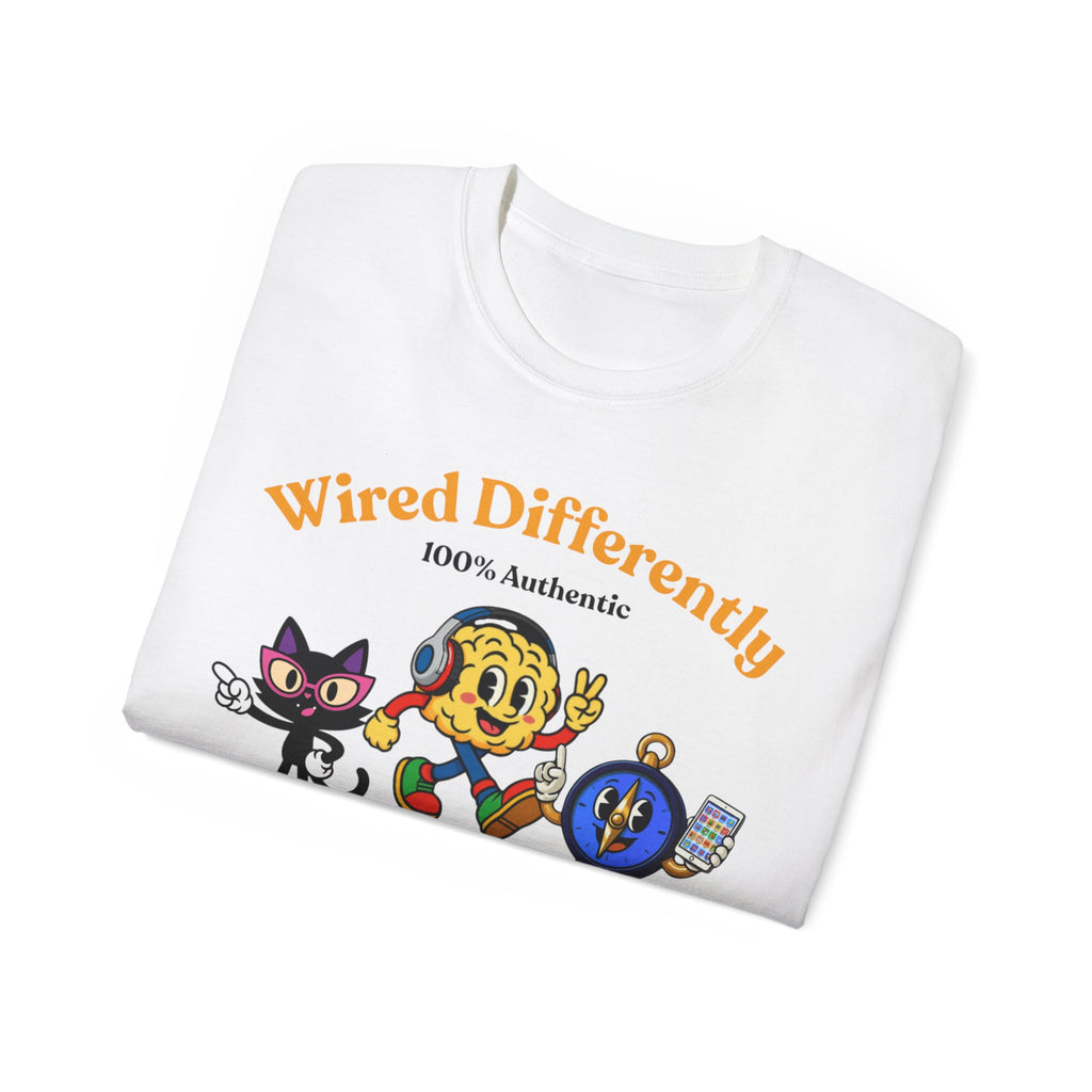 Wired Differently Group Tee | SPARK LUNA TRU Neurodivergent Pride Shirt