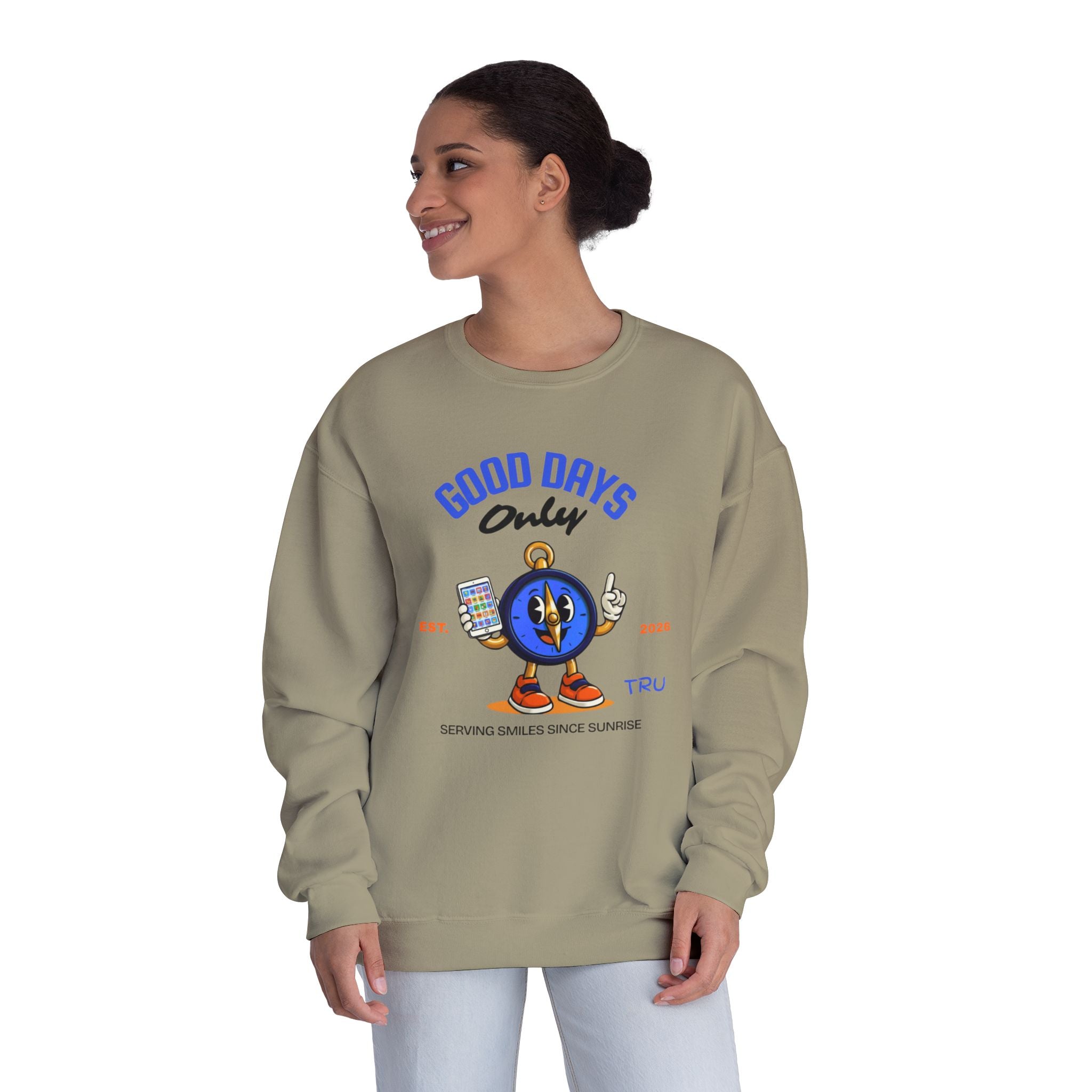 TRU Wired Differently Crewneck Sweatshirt | Good Days Only AAC Communication Design