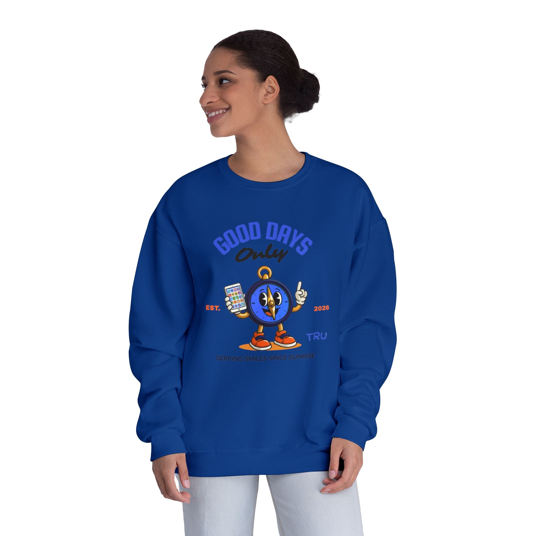 TRU Wired Differently Crewneck Sweatshirt | Good Days Only AAC Communication Design
