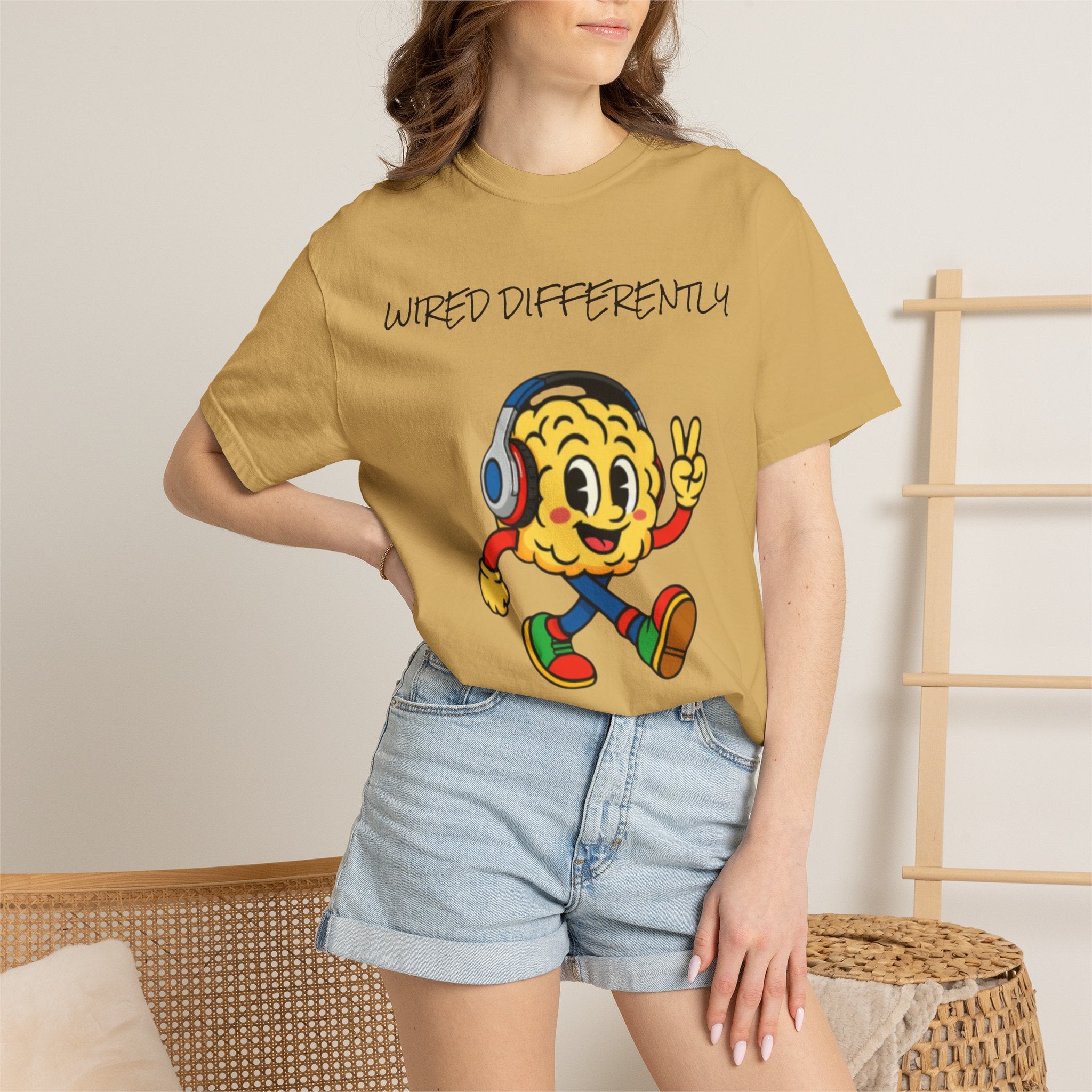 Wired Differently Shirt | SPARK the Mascot Tee | Pride Comfort Colors Unisex