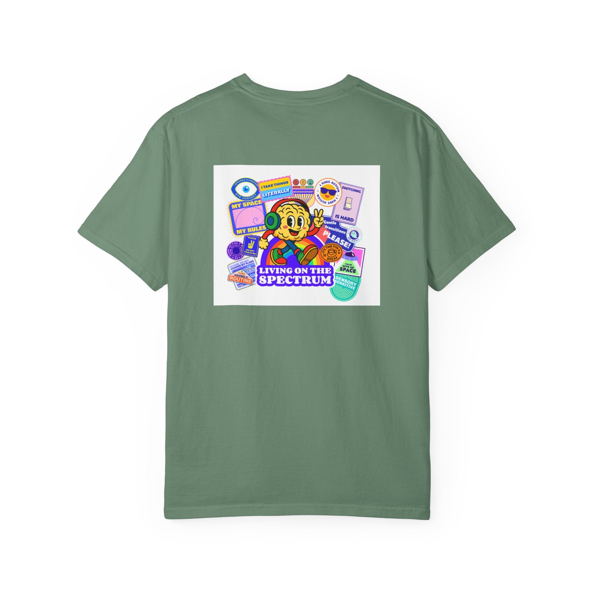 SPARK Wired Differently Shirt | Living On The Spectrum Pride Comfort Colors Tee