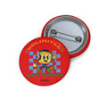 SPARK Wired Differently Pin Button | Unlimited Happy Feelings Retro Smiley Enamel Pin