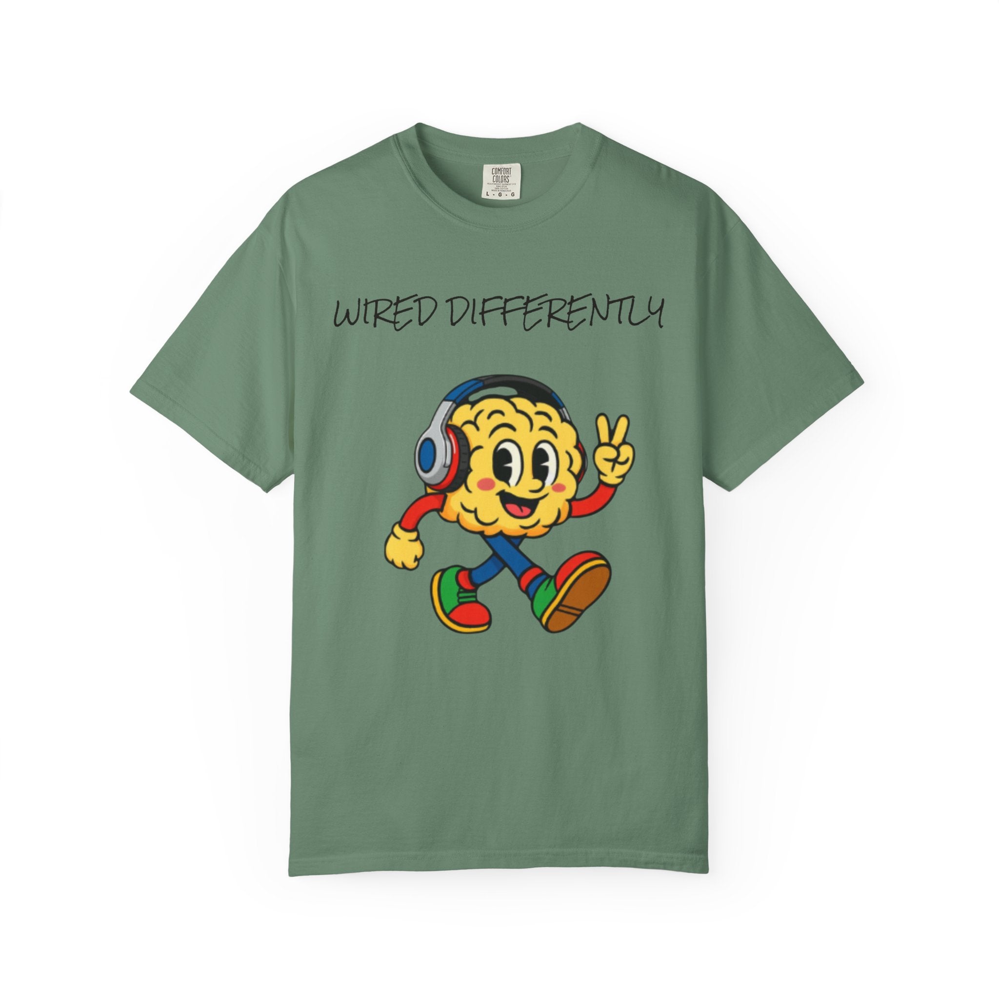 Wired Differently Shirt | SPARK the Mascot Tee | Pride Comfort Colors Unisex