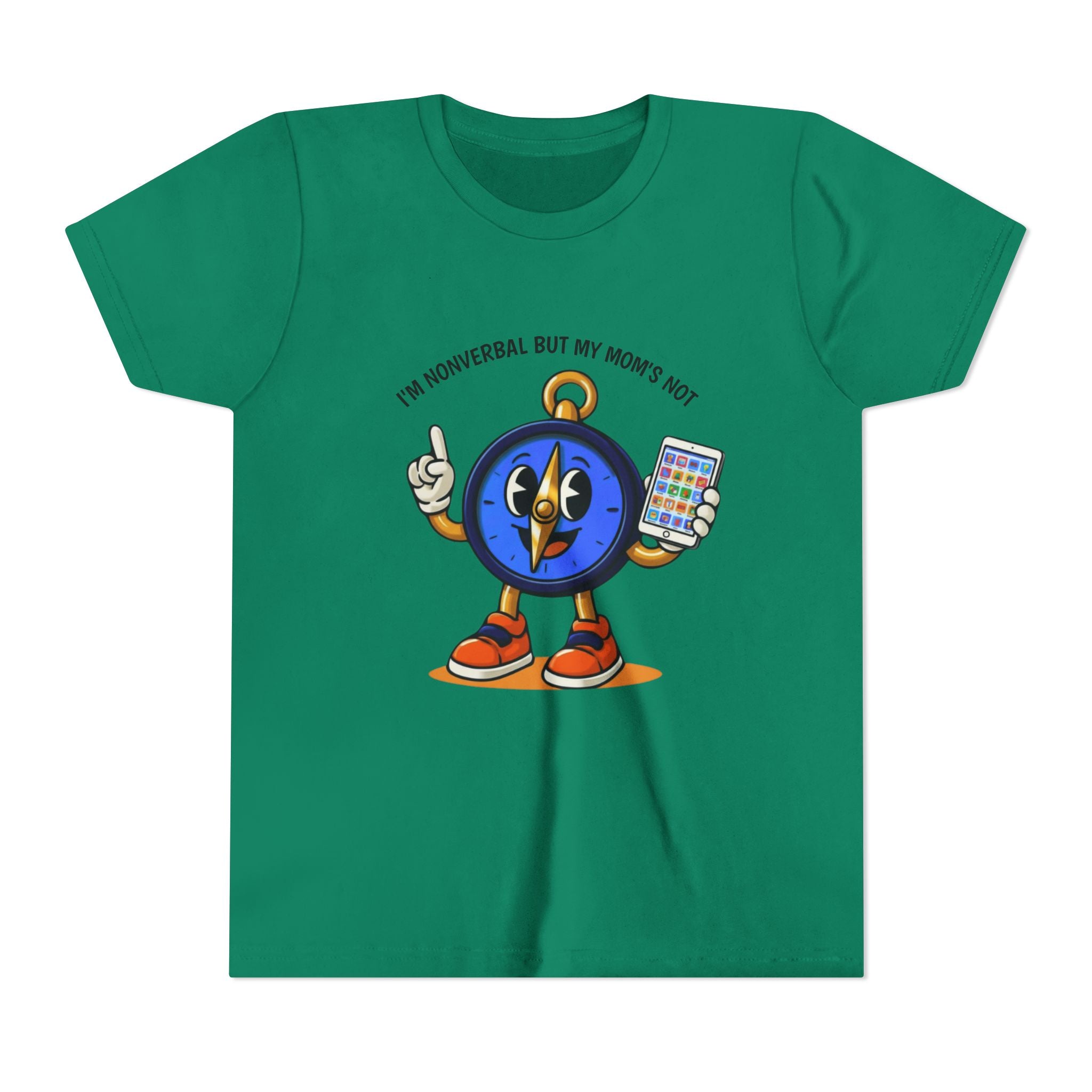 TRU Wired Differently Kids Shirt | I'm Nonverbal But My Mom's Not Tagless Tee