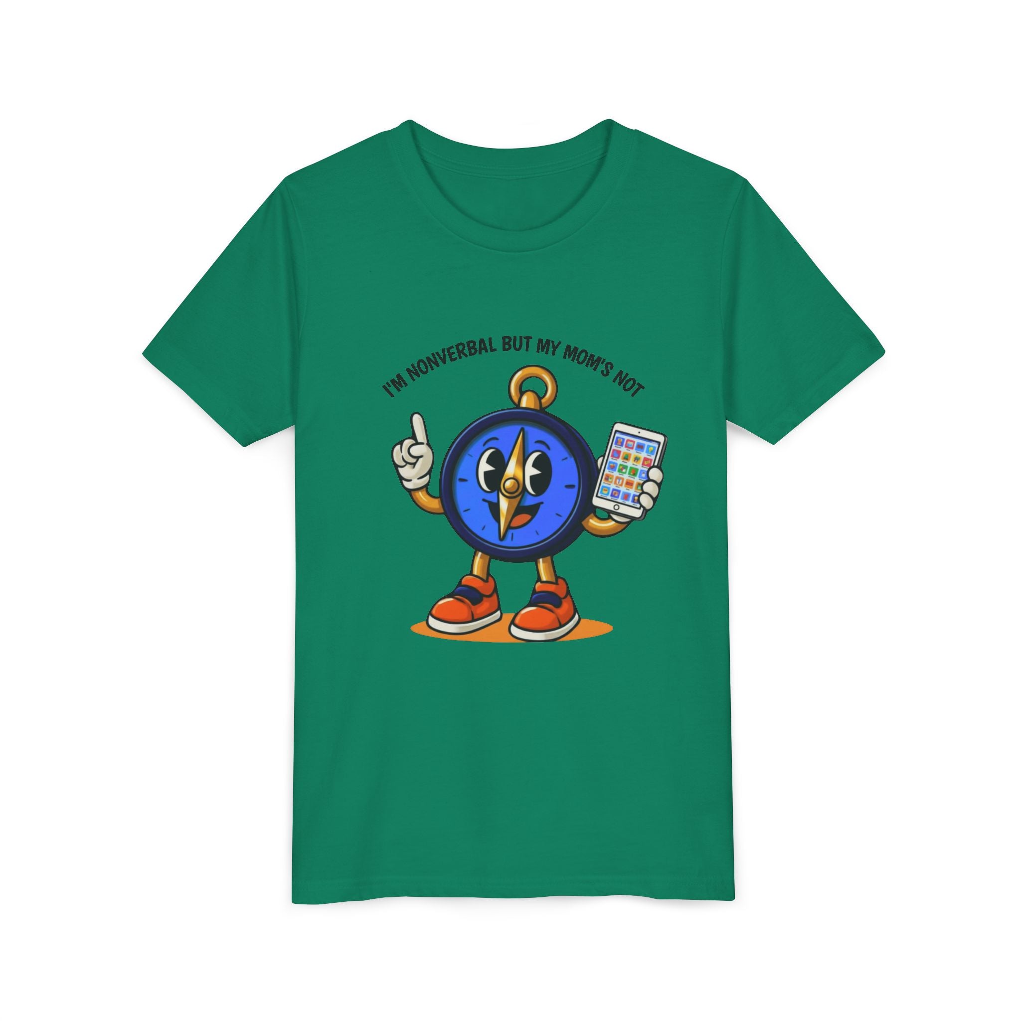 TRU Wired Differently Kids Shirt | I'm Nonverbal But My Mom's Not Tagless Tee