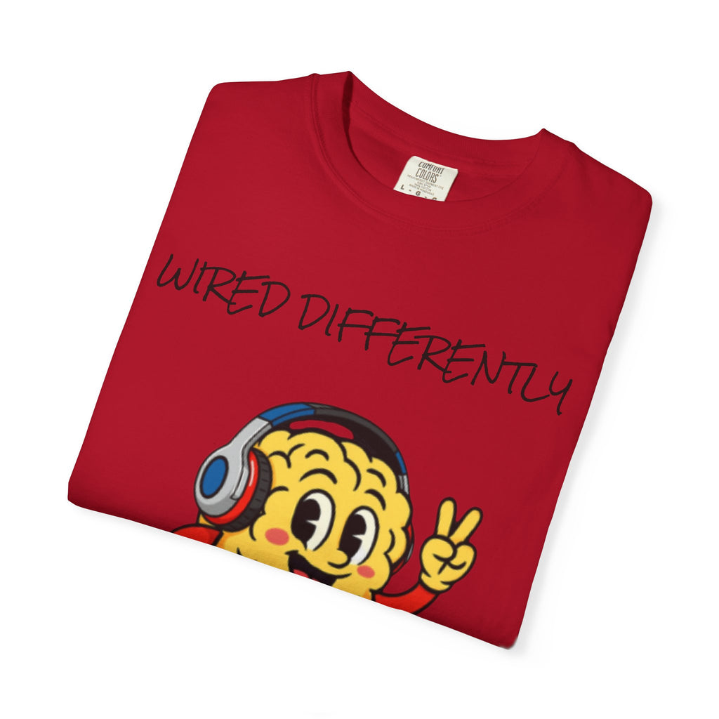Wired Differently Shirt | SPARK the Mascot Tee | Pride Comfort Colors Unisex