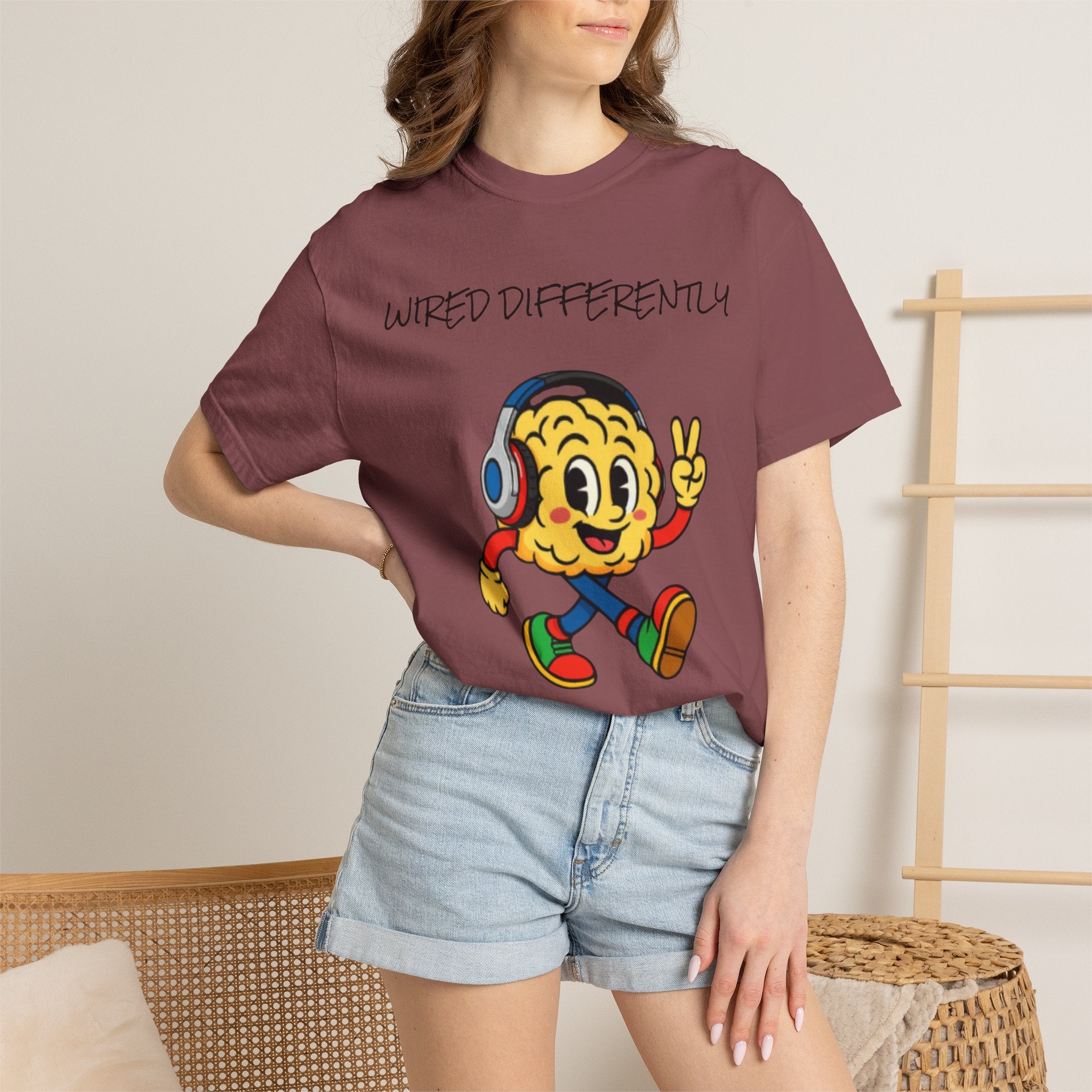 Wired Differently Shirt | SPARK the Mascot Tee | Pride Comfort Colors Unisex