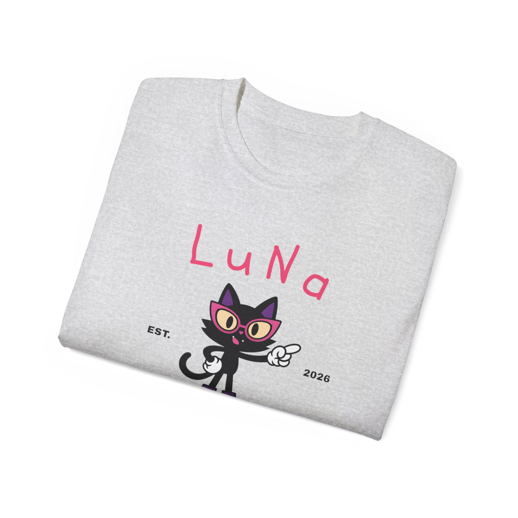 LUNA Wired Differently Tee | Neurodivergent Cat Mascot Shirt