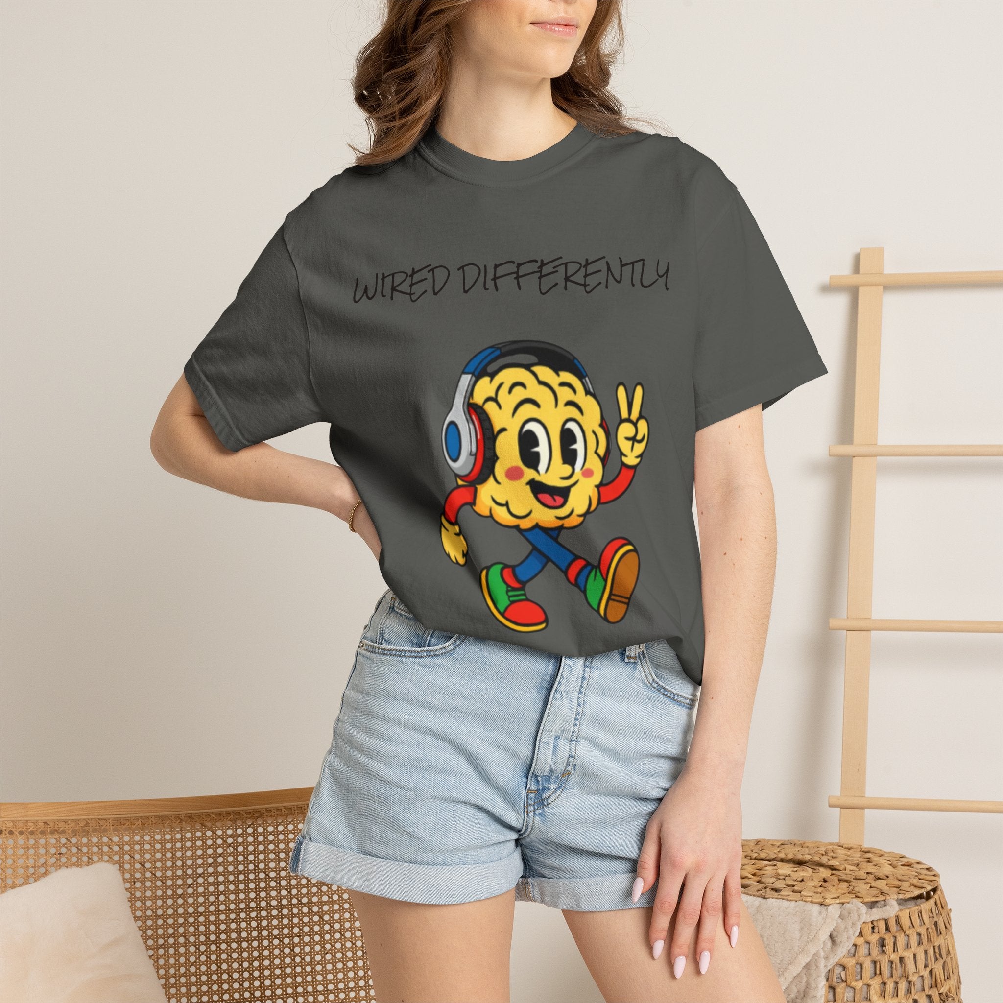 Wired Differently Shirt | SPARK the Mascot Tee | Pride Comfort Colors Unisex
