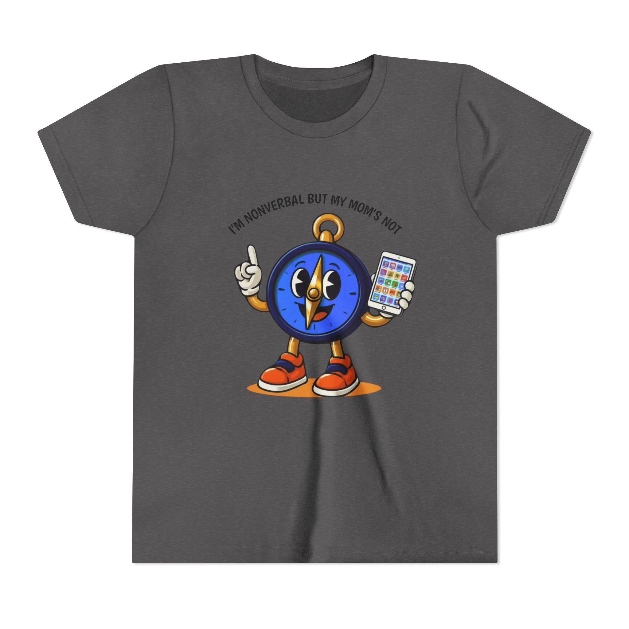 TRU Wired Differently Kids Shirt | I'm Nonverbal But My Mom's Not Tagless Tee