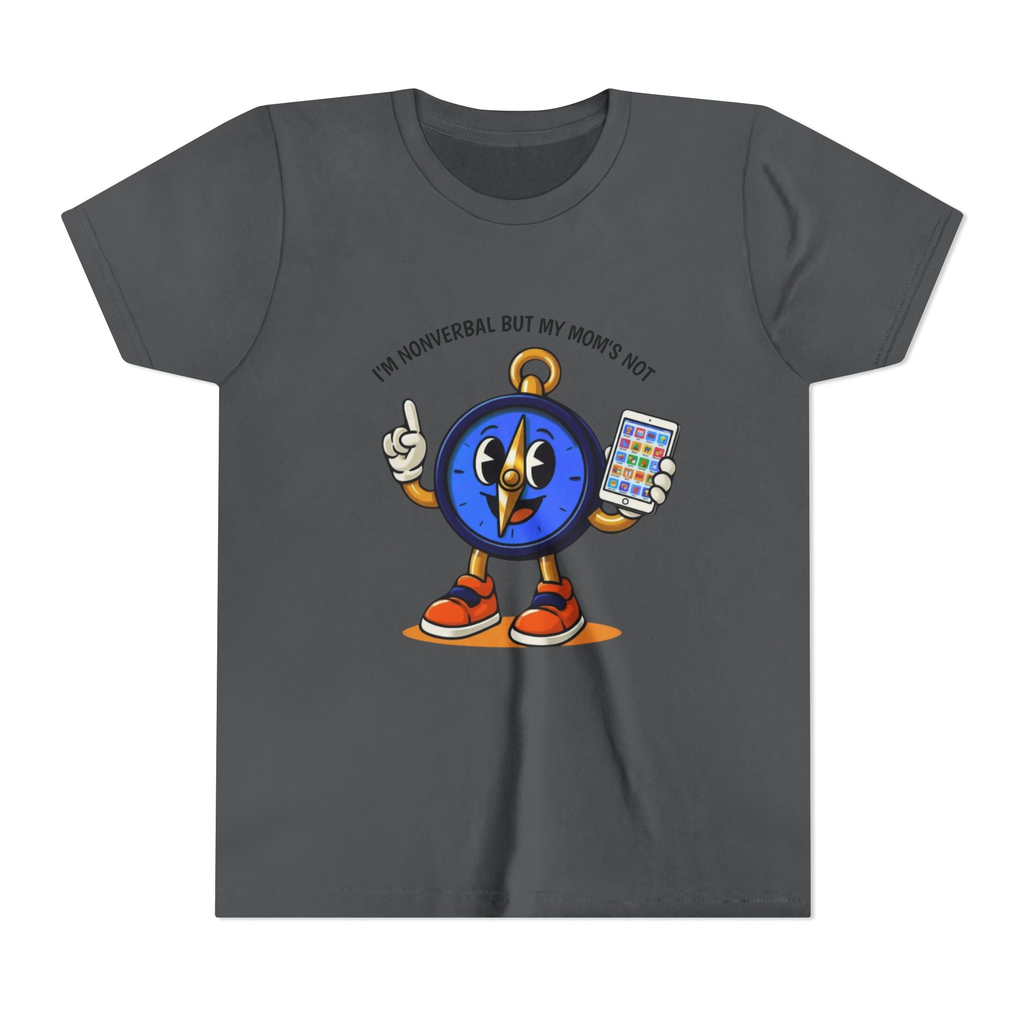 TRU Wired Differently Kids Shirt | I'm Nonverbal But My Mom's Not Tagless Tee