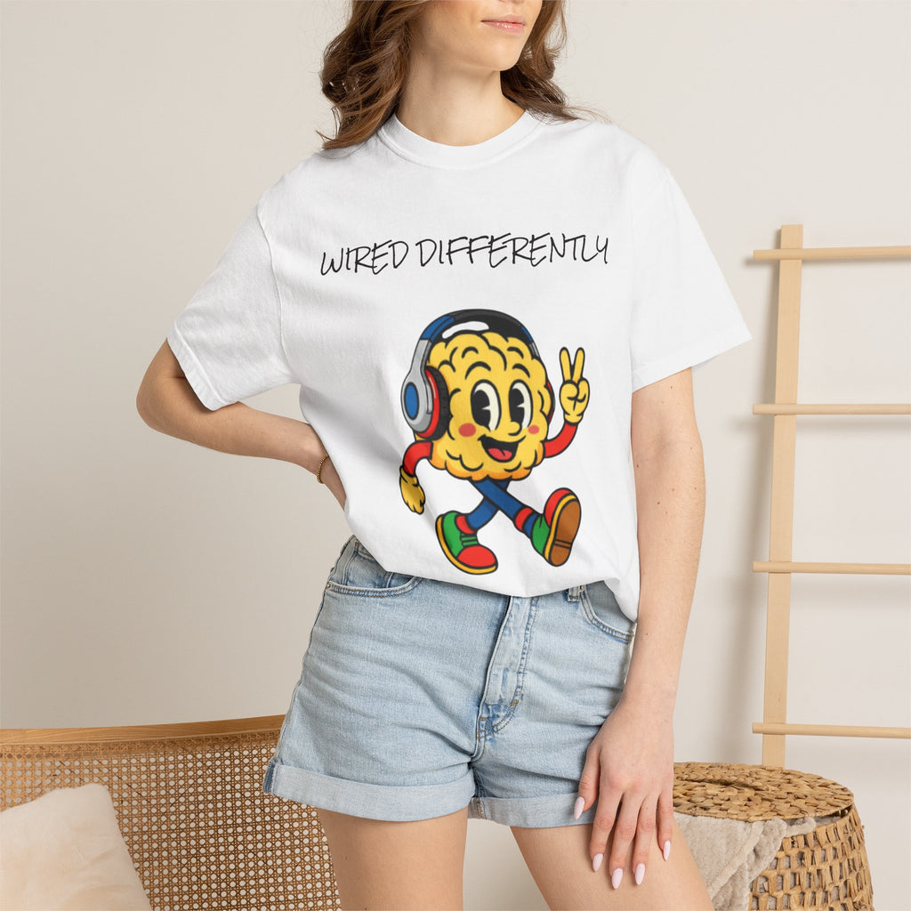 Wired Differently Shirt | SPARK the Mascot Tee | Pride Comfort Colors Unisex