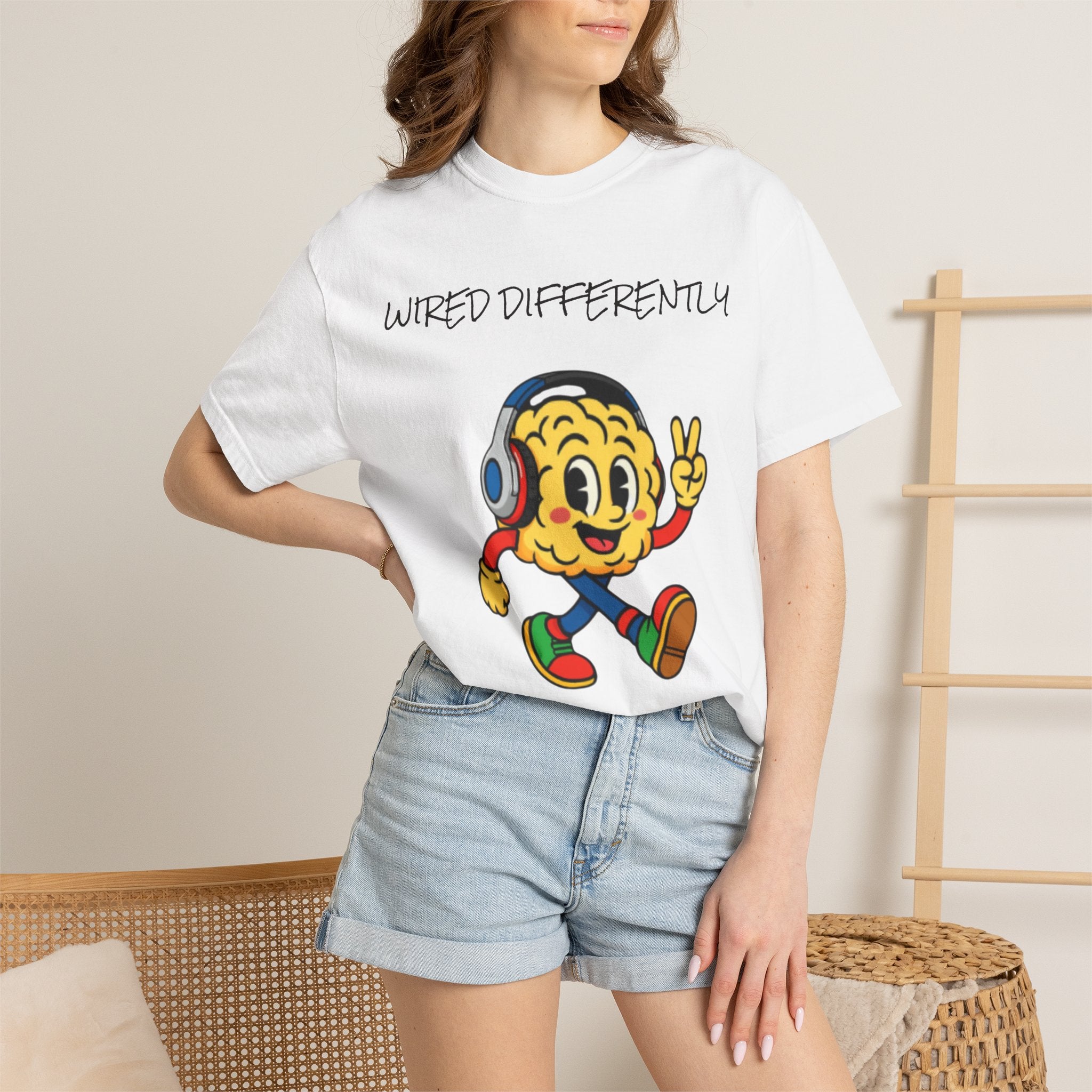 Wired Differently Shirt | SPARK the Mascot Tee | Pride Comfort Colors Unisex