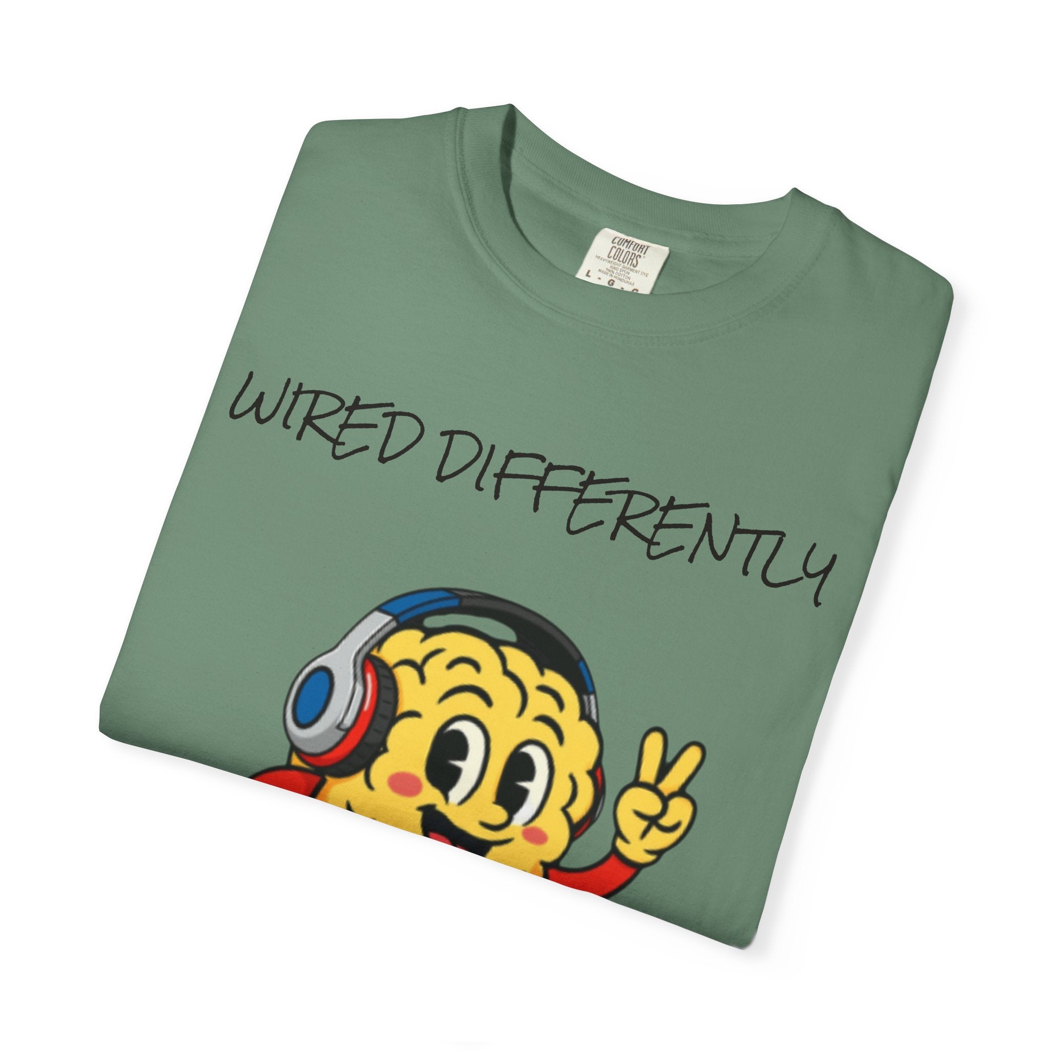 Wired Differently Shirt | SPARK the Mascot Tee | Pride Comfort Colors Unisex